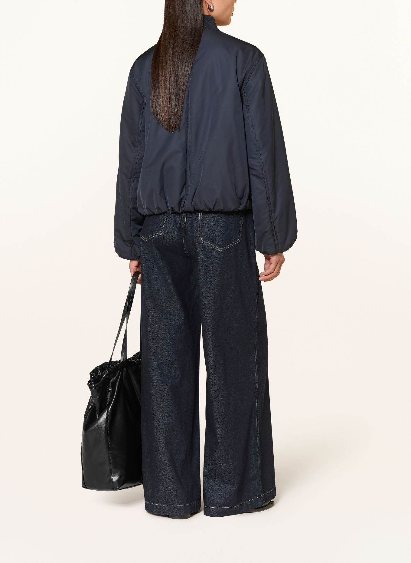 darling harbour Wide Leg Jeans: RAW BLUE