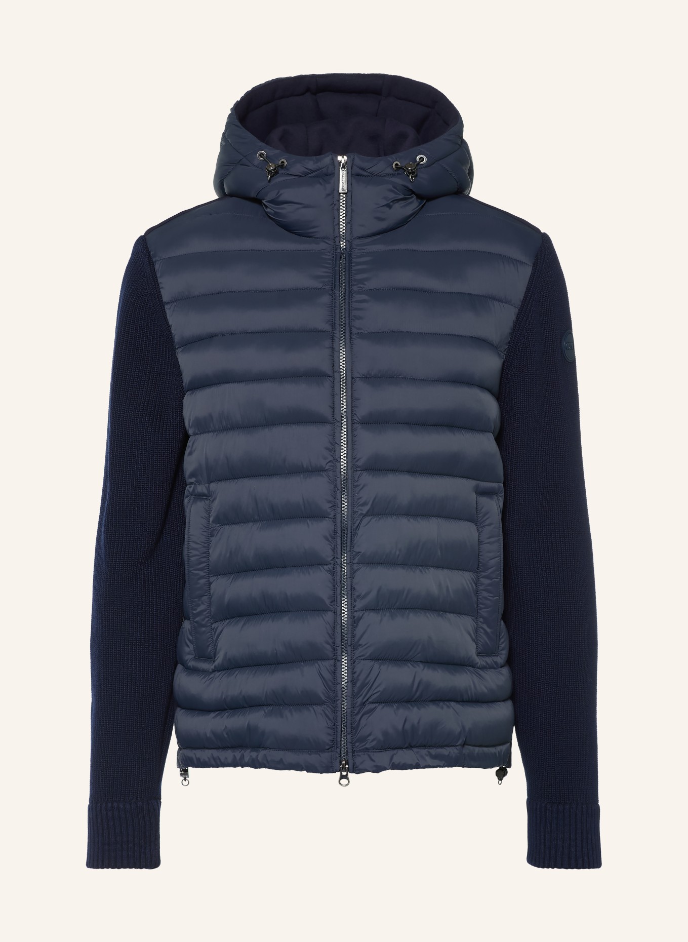 COLMAR Gewatteerde jas van verschillende materialen: DONKERBLAUW