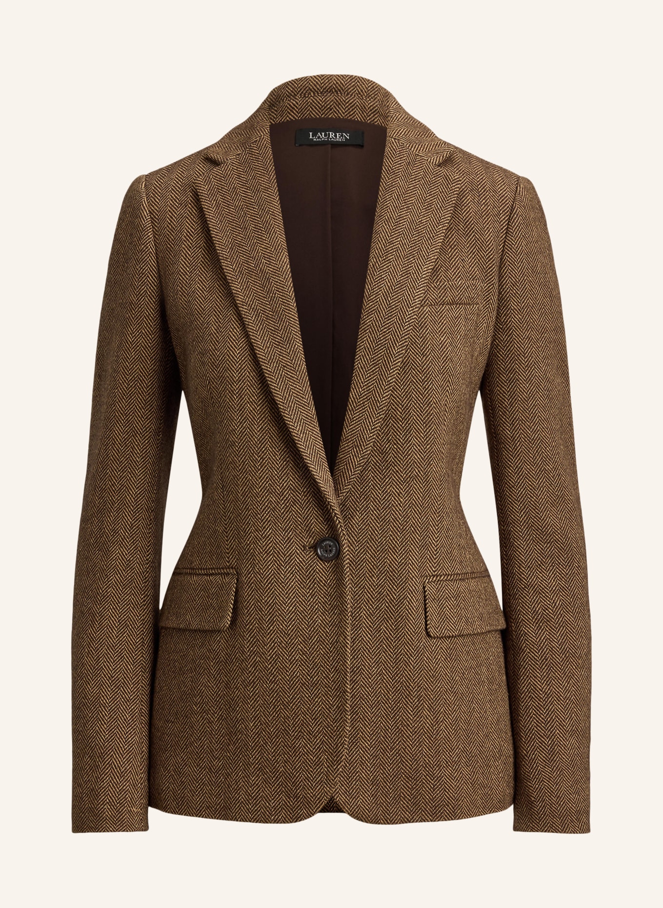 LAUREN RALPH LAUREN Blazer: BROWN / LIGHT BROWN