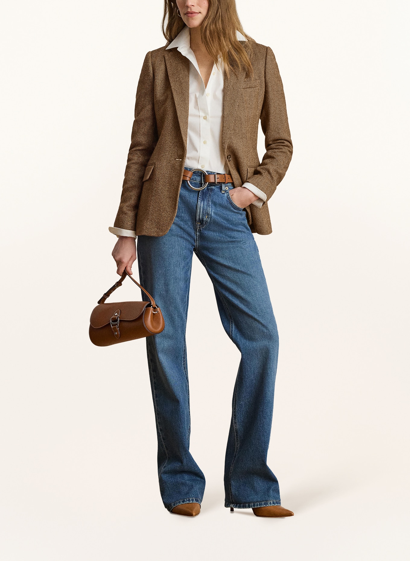 LAUREN RALPH LAUREN Blazer: BROWN / LIGHT BROWN