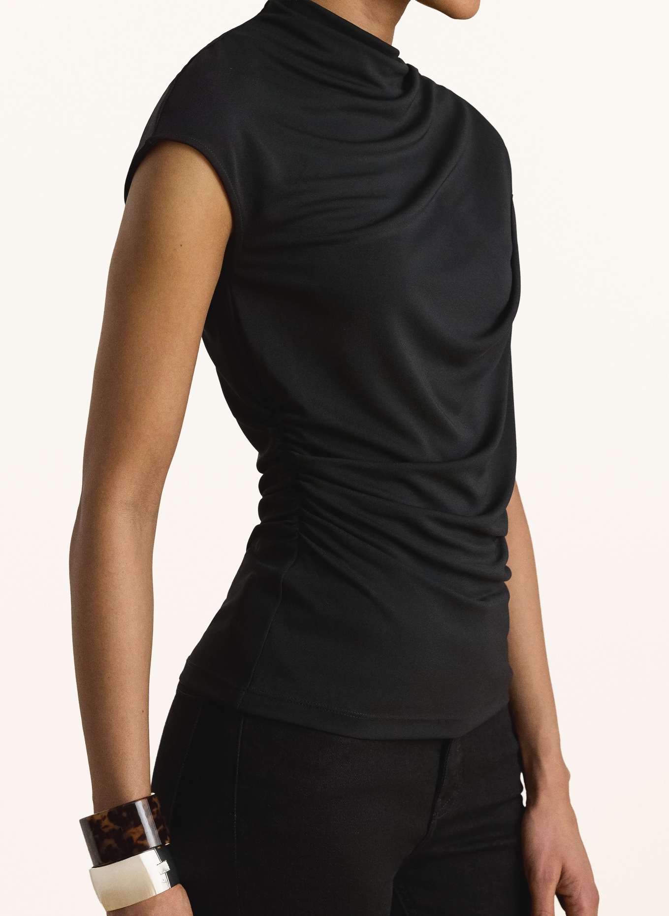 LAUREN RALPH LAUREN Top: ZWART