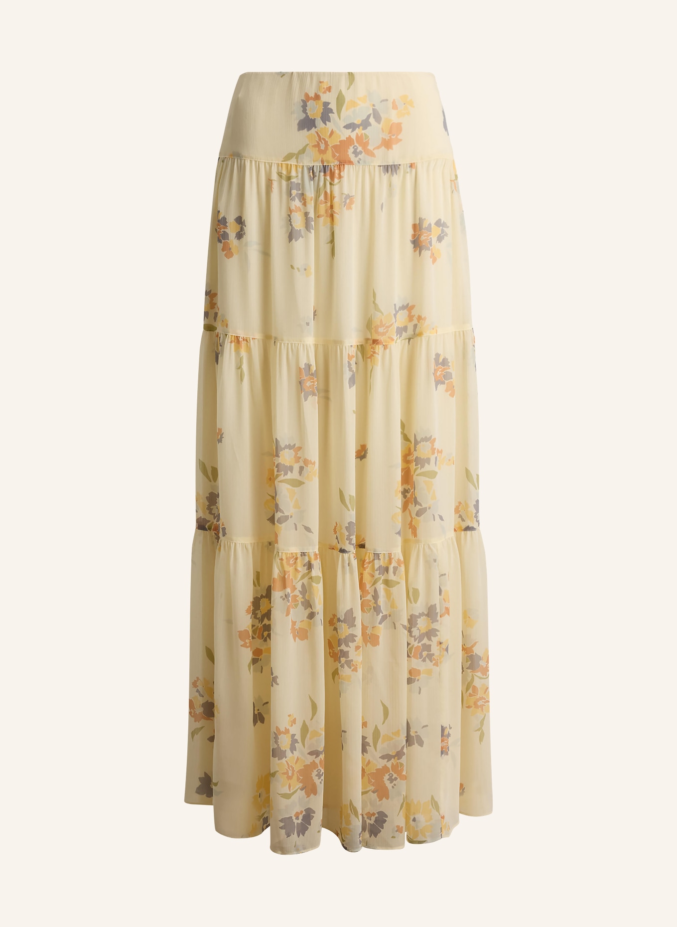 LAUREN RALPH LAUREN Rok: BEIGE / LICHTORANJE / LICHTBLAUW