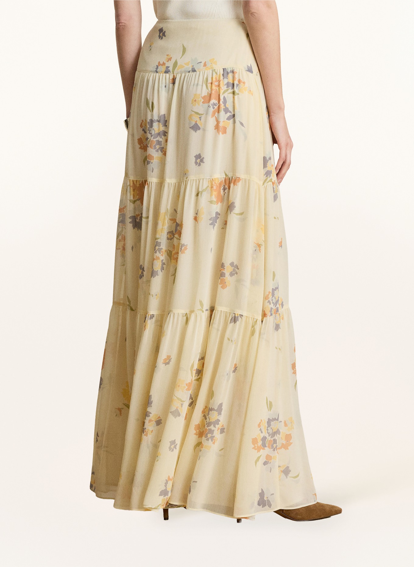 LAUREN RALPH LAUREN Rok: BEIGE / LICHTORANJE / LICHTBLAUW