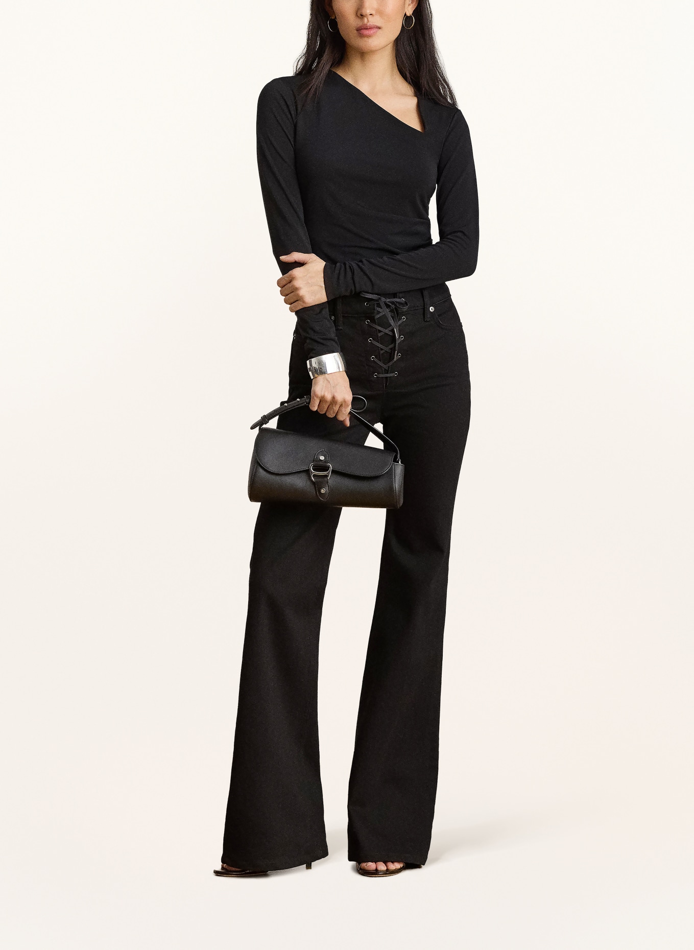 LAUREN RALPH LAUREN Longsleeve: ZWART