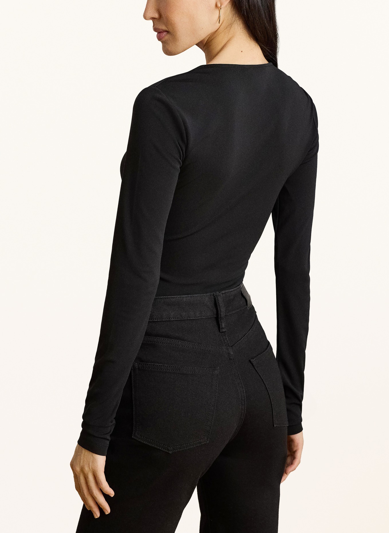 LAUREN RALPH LAUREN Longsleeve: ZWART