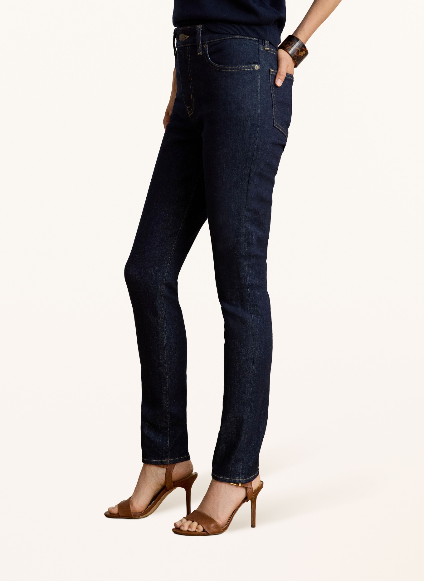 LAUREN RALPH LAUREN Skinny Jeans: 001 RINSE WASH