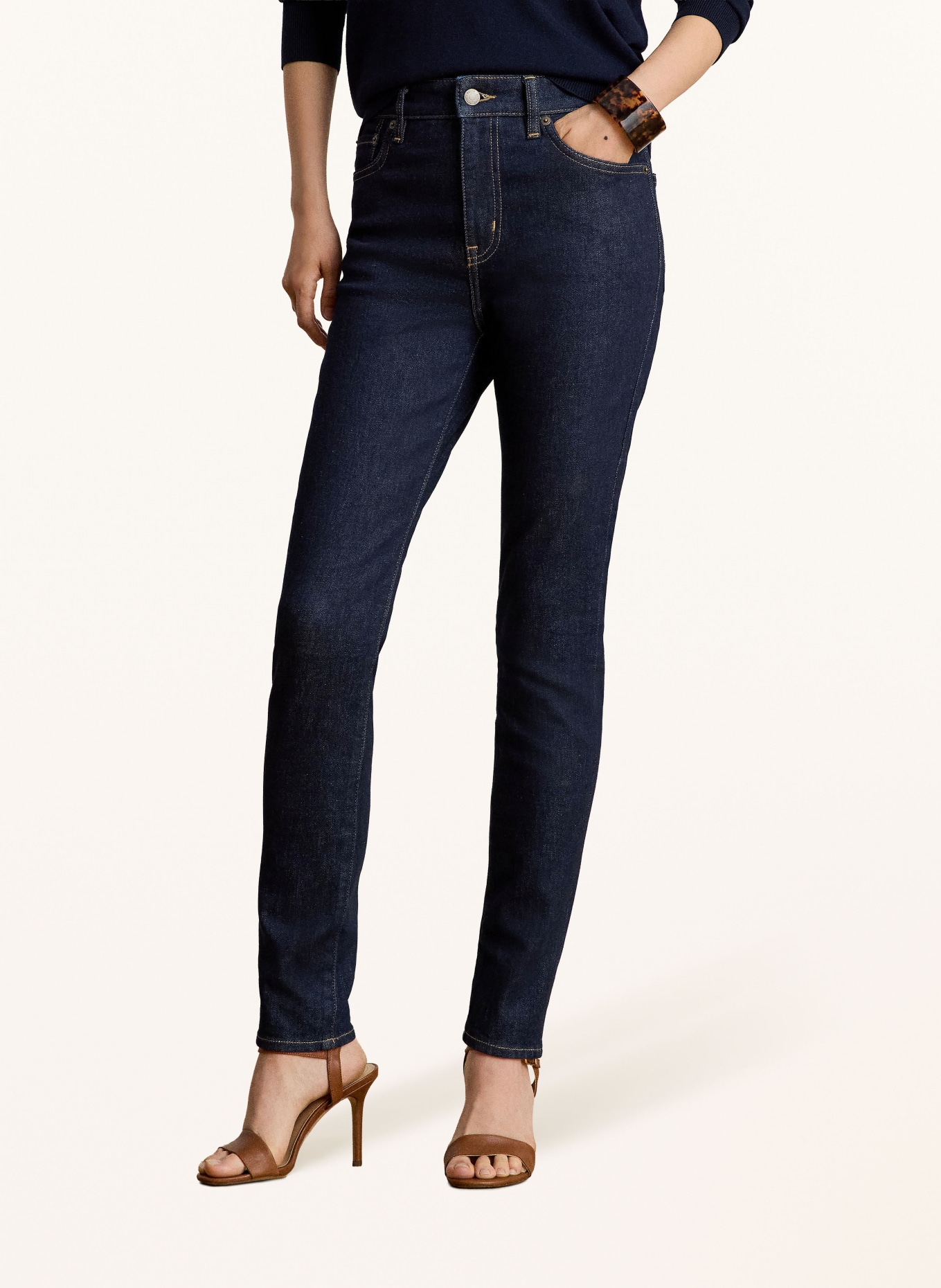 LAUREN RALPH LAUREN Skinny Jeans: 001 RINSE WASH