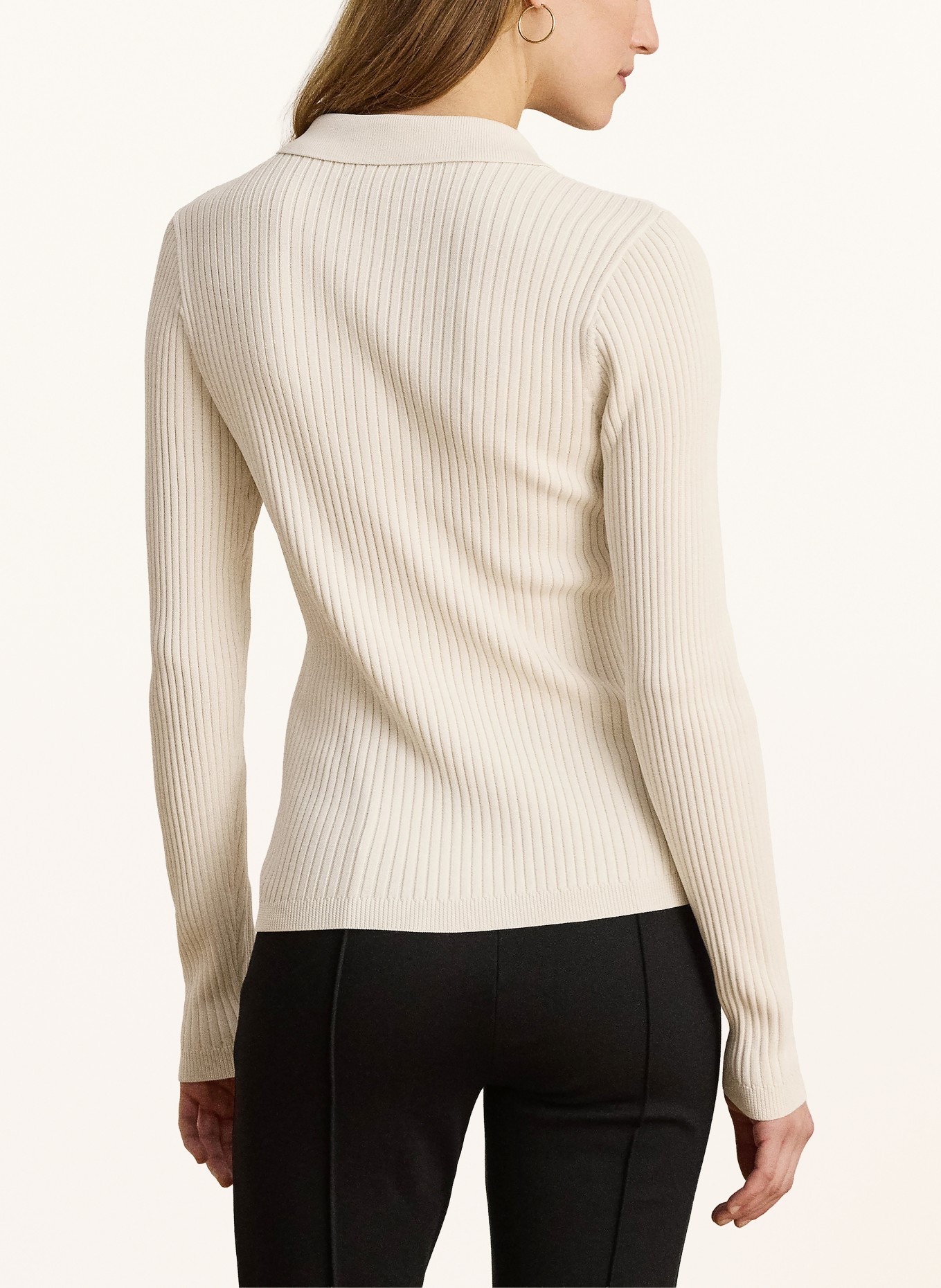 LAUREN RALPH LAUREN Polo en maille: CRÈME