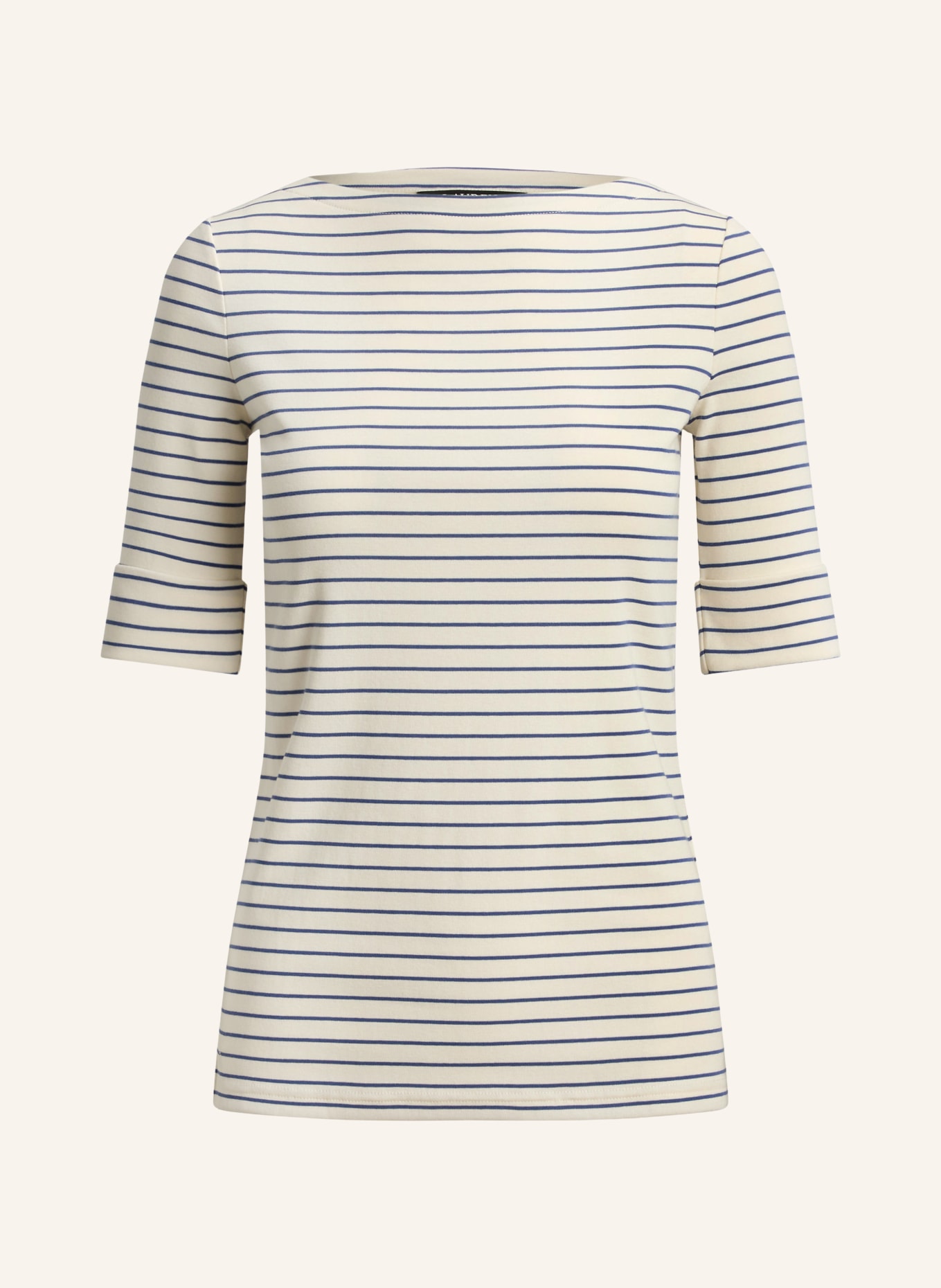 LAUREN RALPH LAUREN T-shirt: CREAM / BLUE