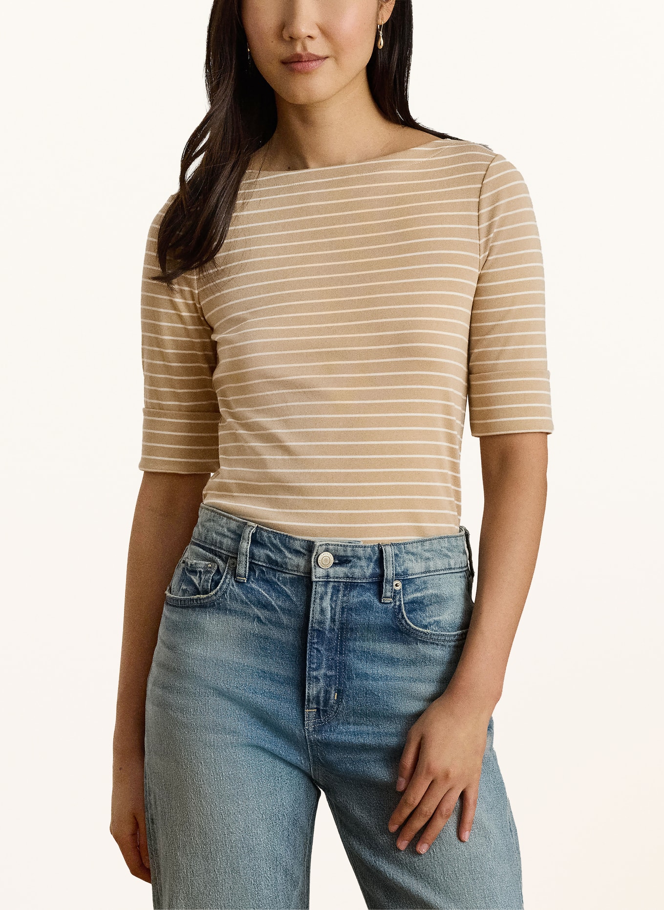 LAUREN RALPH LAUREN T-shirt: BEIGE