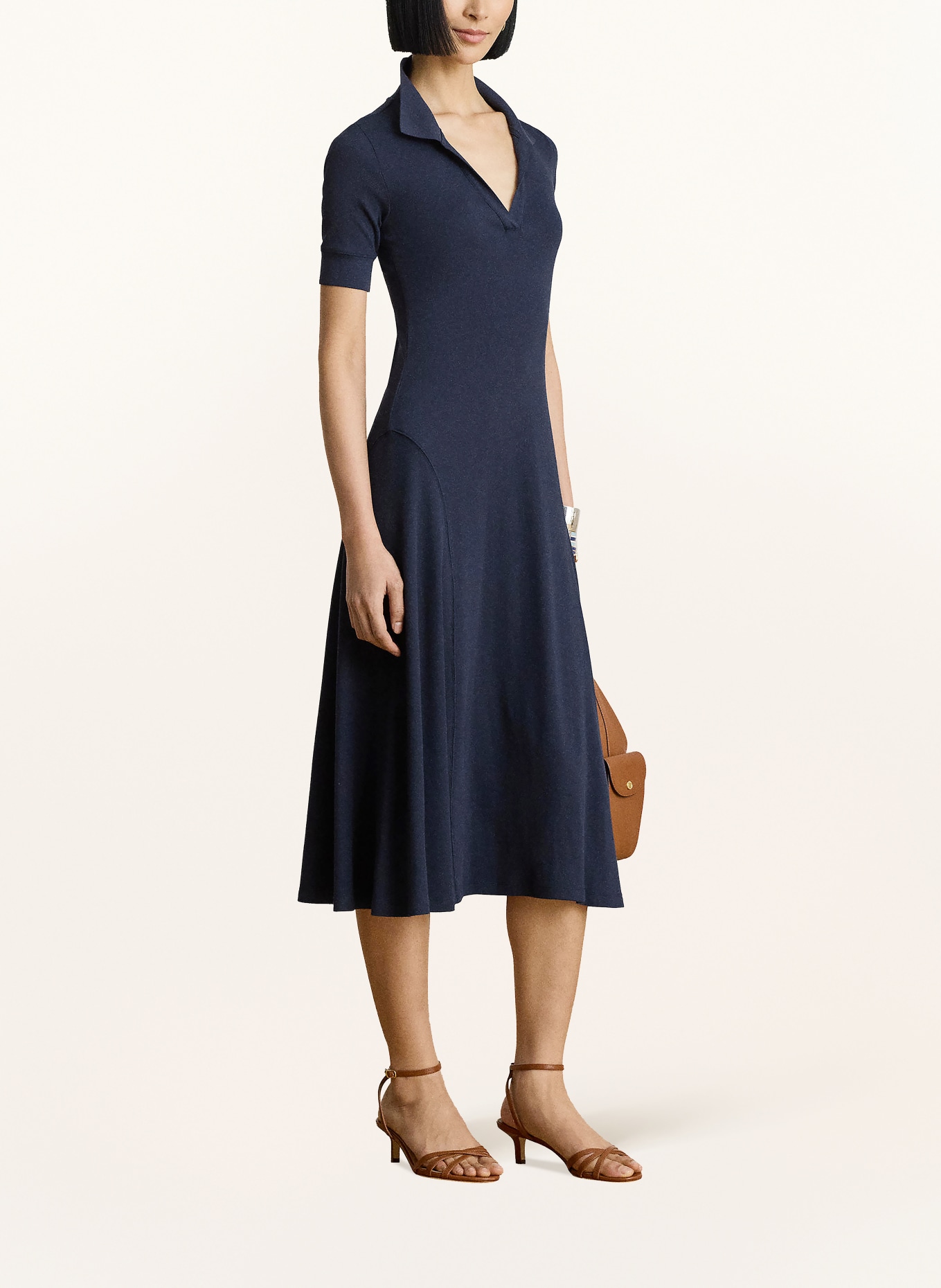 LAUREN RALPH LAUREN Jersey-polojurk: DONKERBLAUW