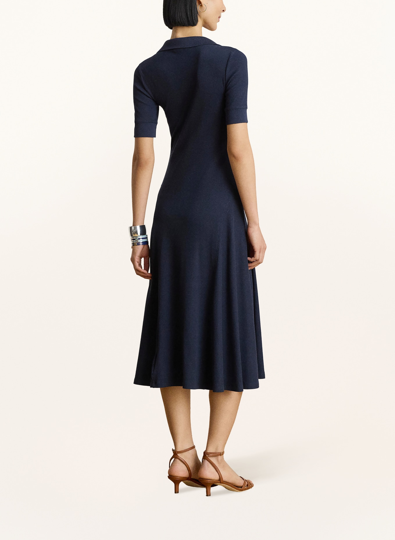 LAUREN RALPH LAUREN Jersey-polojurk: DONKERBLAUW