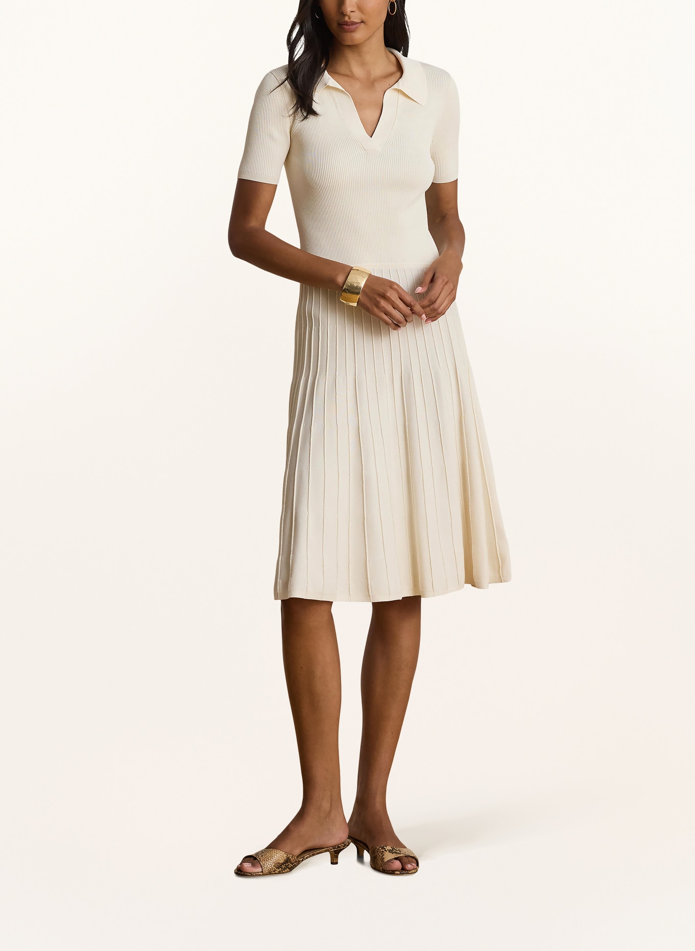 LAUREN RALPH LAUREN Strickkleid: CREME