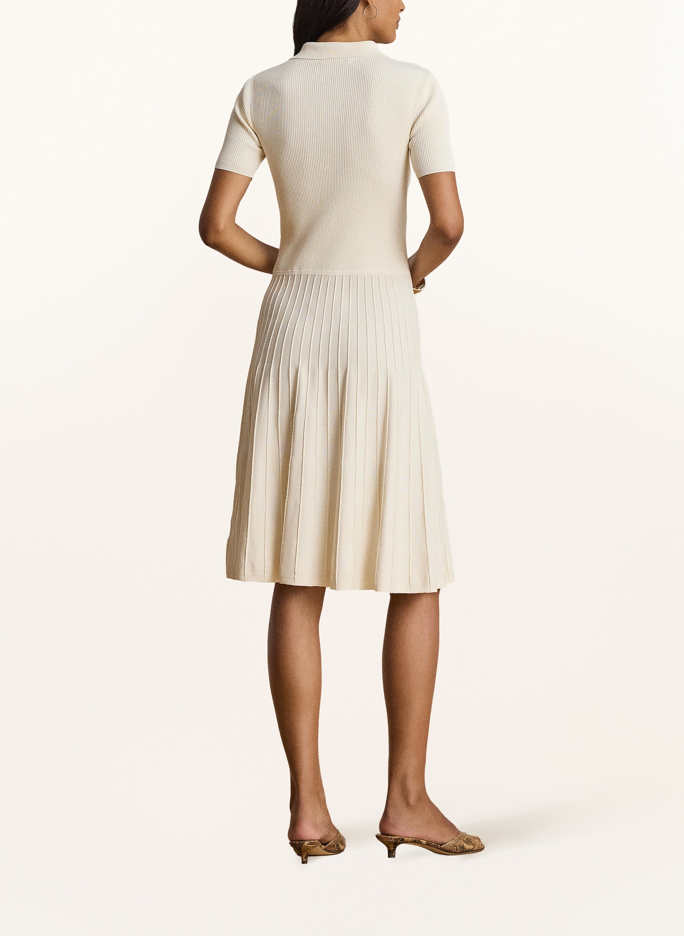LAUREN RALPH LAUREN Strickkleid: CREME