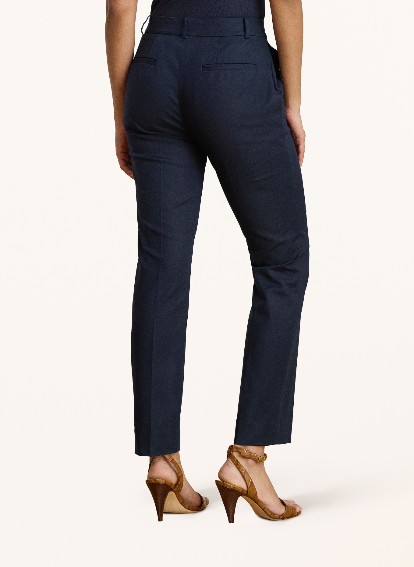 LAUREN RALPH LAUREN Broek: DONKERBLAUW