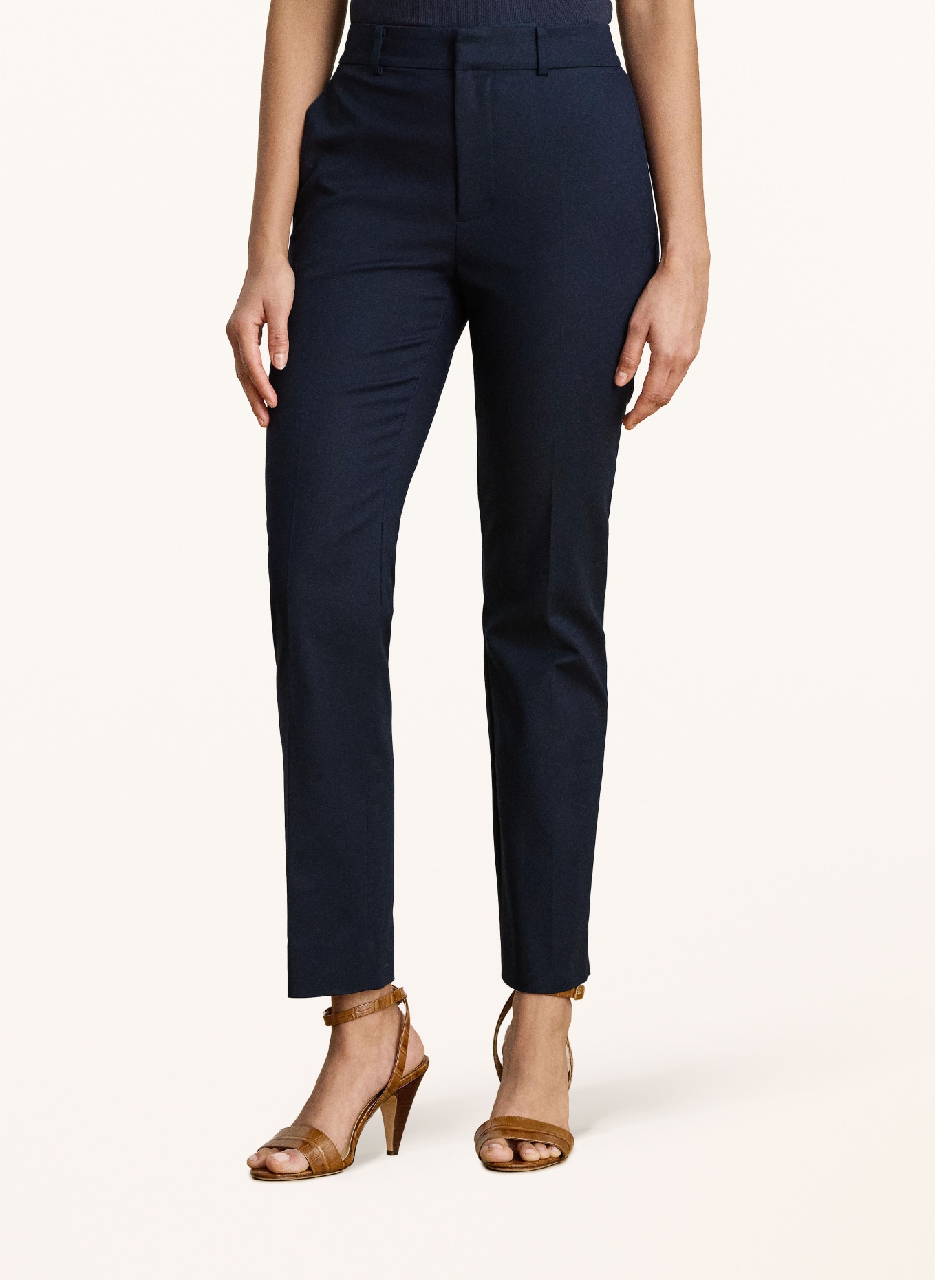 LAUREN RALPH LAUREN Broek: DONKERBLAUW