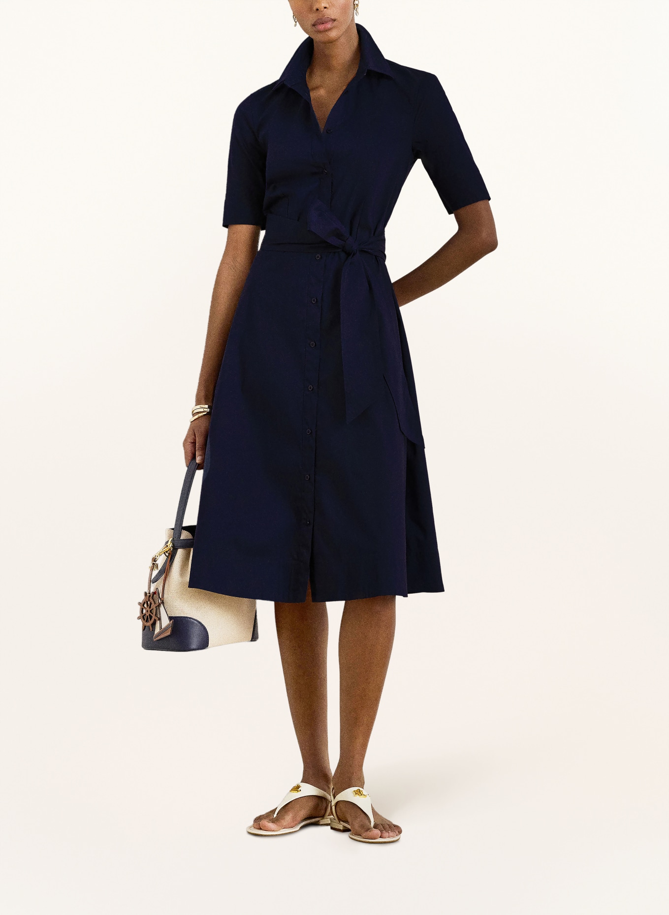 LAUREN RALPH LAUREN Shirt dress: DARK BLUE
