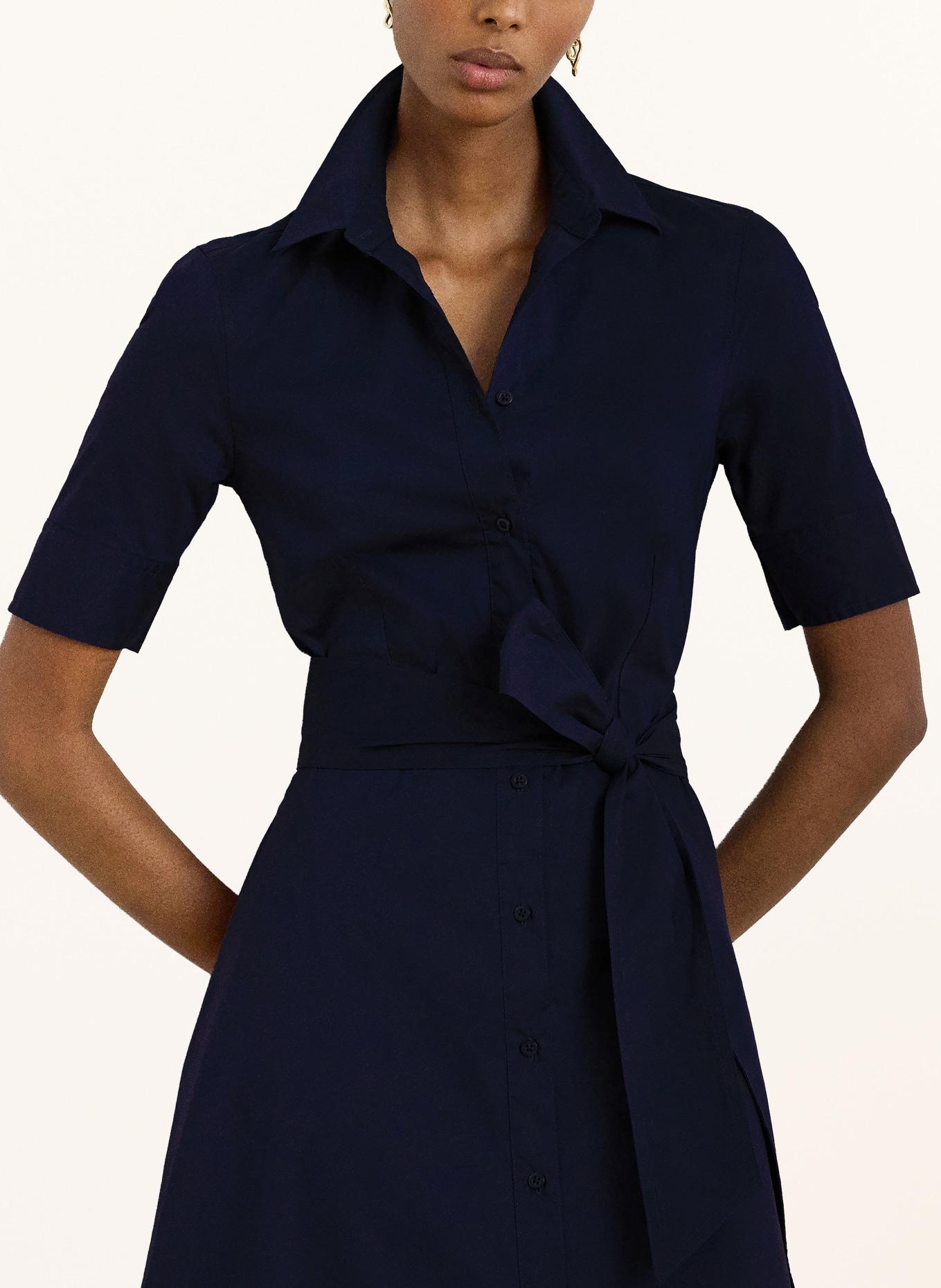 LAUREN RALPH LAUREN Shirt dress: DARK BLUE