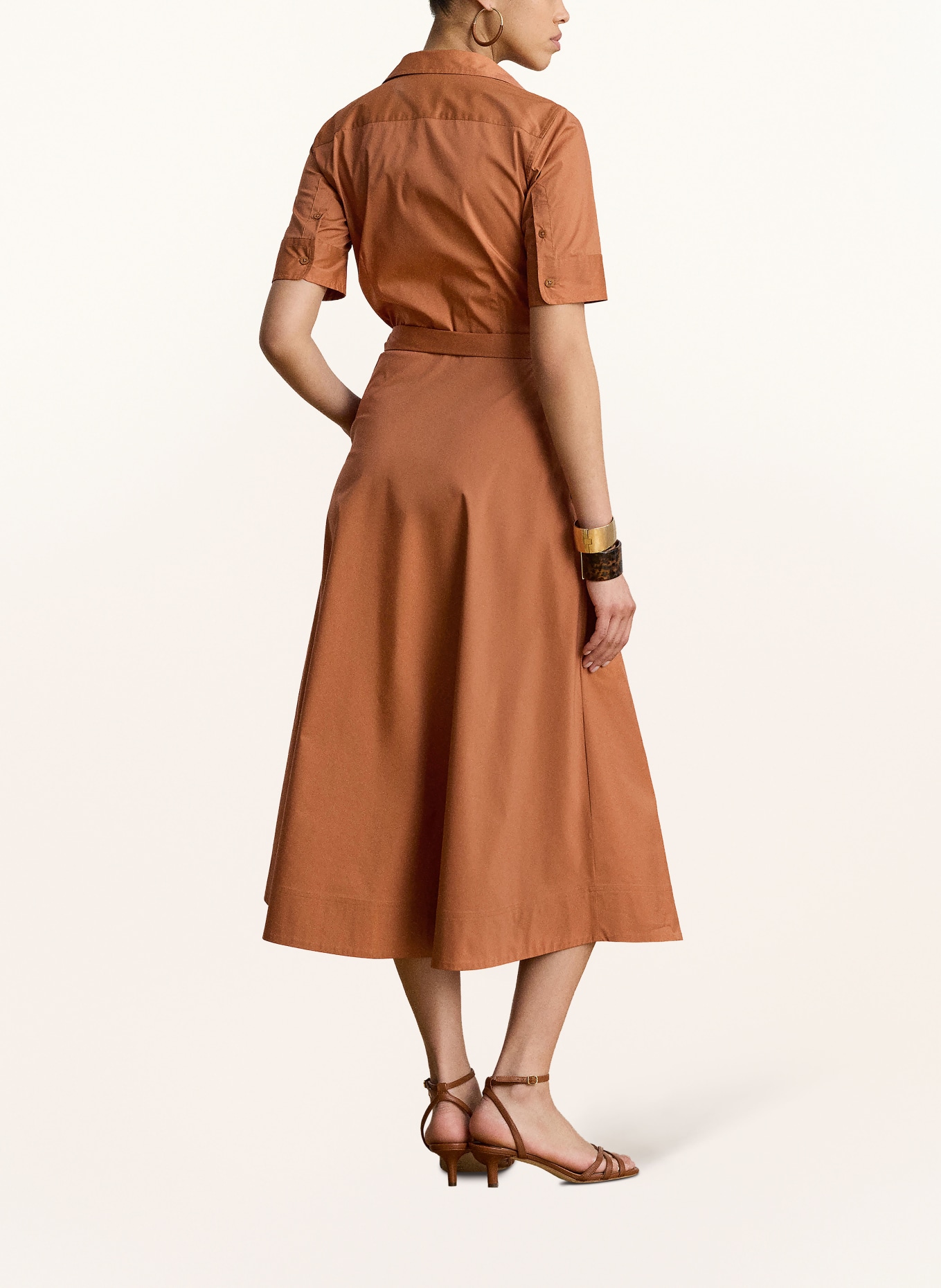 LAUREN RALPH LAUREN Hemdblusenkleid: BRAUN