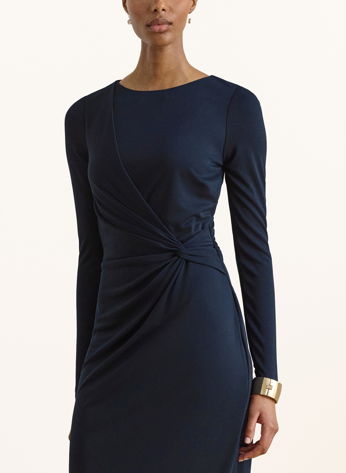 LAUREN RALPH LAUREN Jerseykleid: DUNKELBLAU