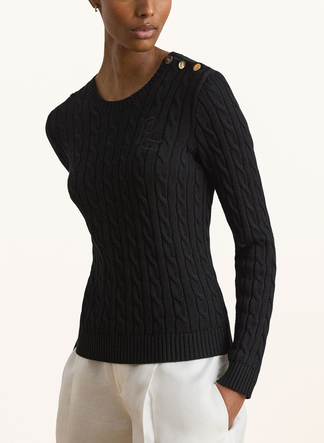 LAUREN RALPH LAUREN Sweaters: BLACK