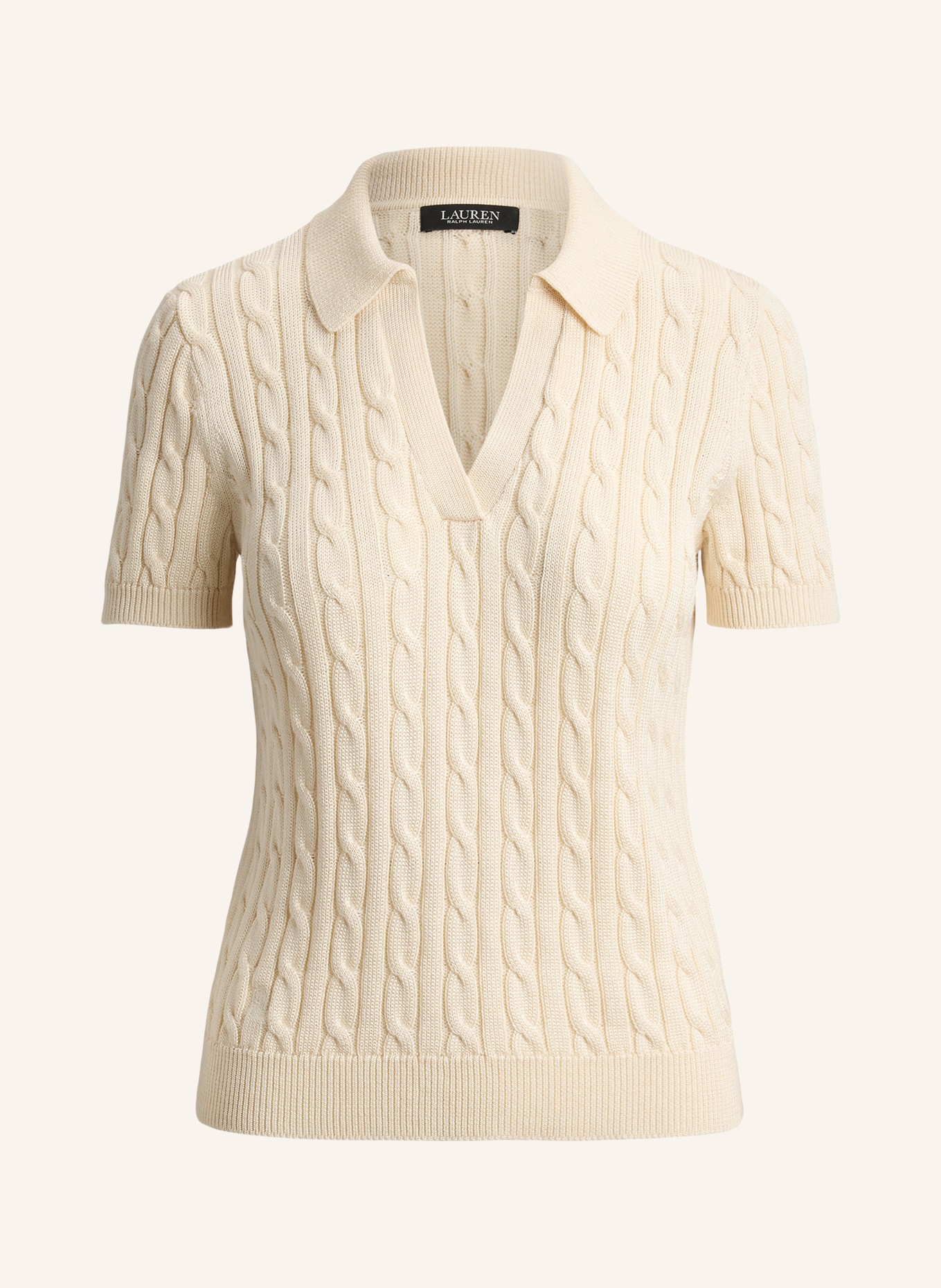 LAUREN RALPH LAUREN Strickshirt: CREME