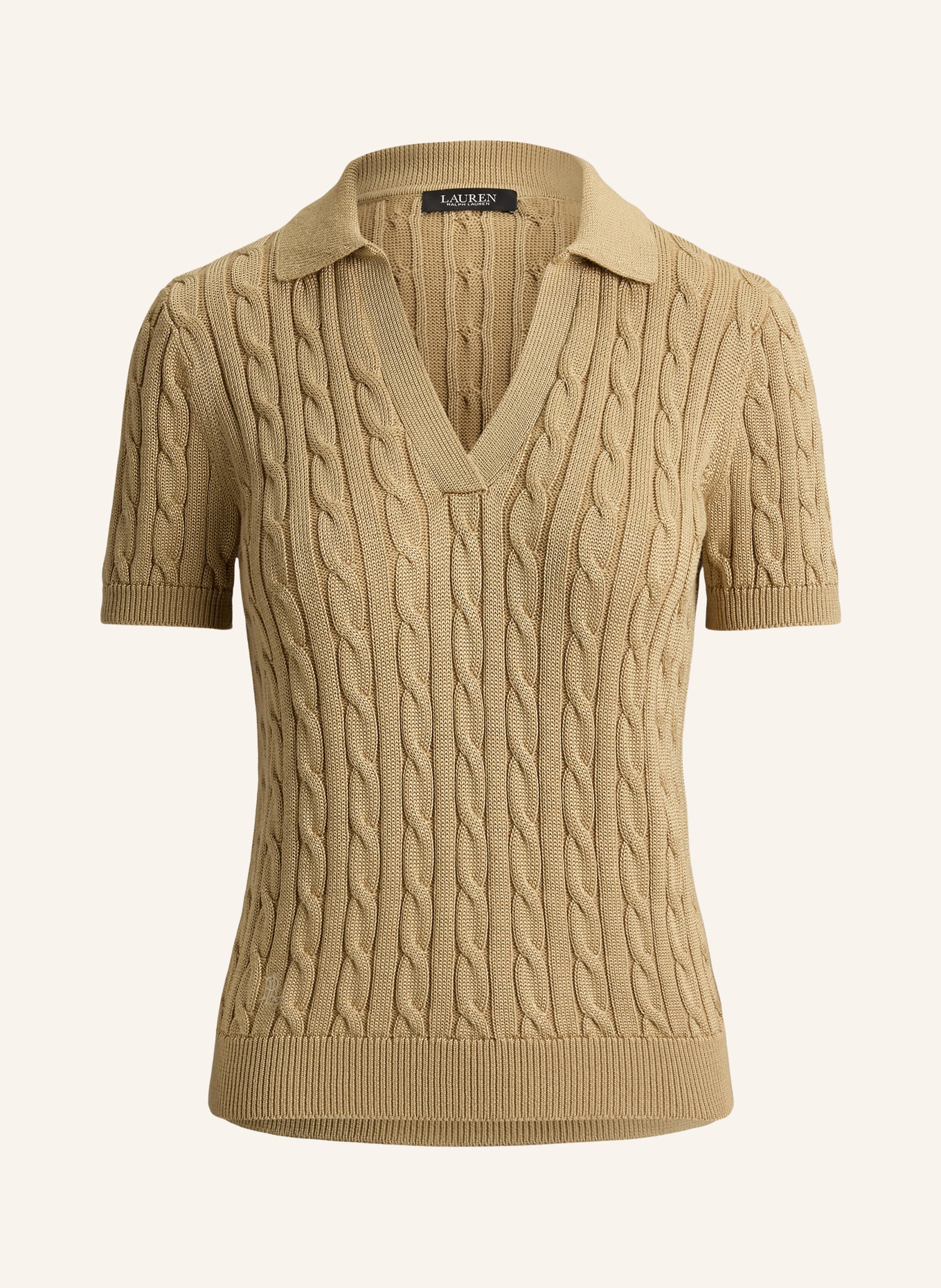LAUREN RALPH LAUREN Strickshirt: BEIGE