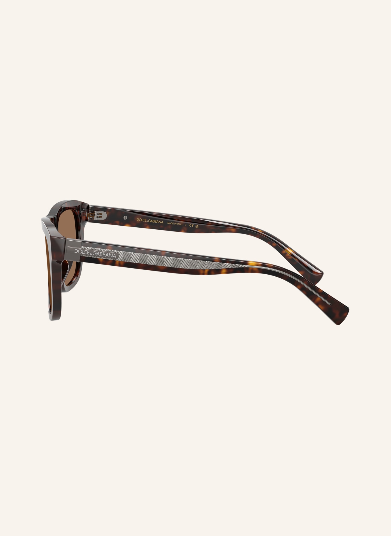 DOLCE & GABBANA Okulary przeciwsłoneczne DG4545: HAVANA/ CIEMNOBRĄZOWY