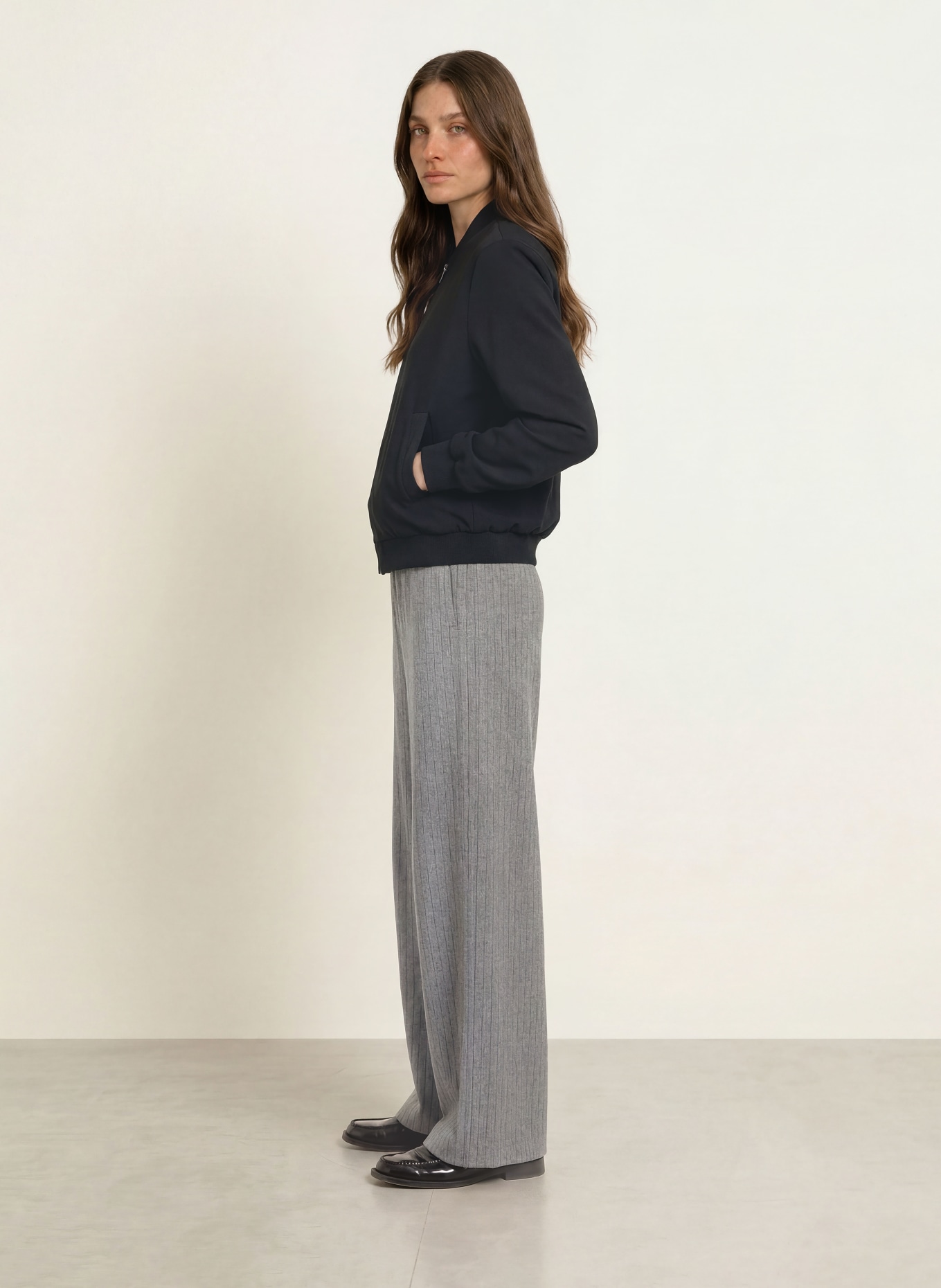 lilienfels Jersey Blouson: ZWART