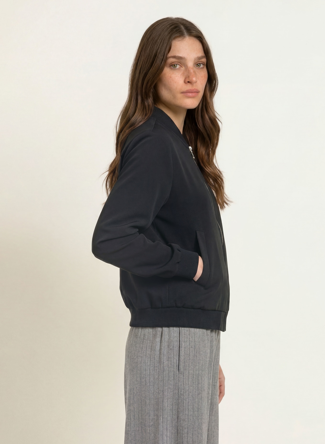 lilienfels Jersey Blouson: ZWART
