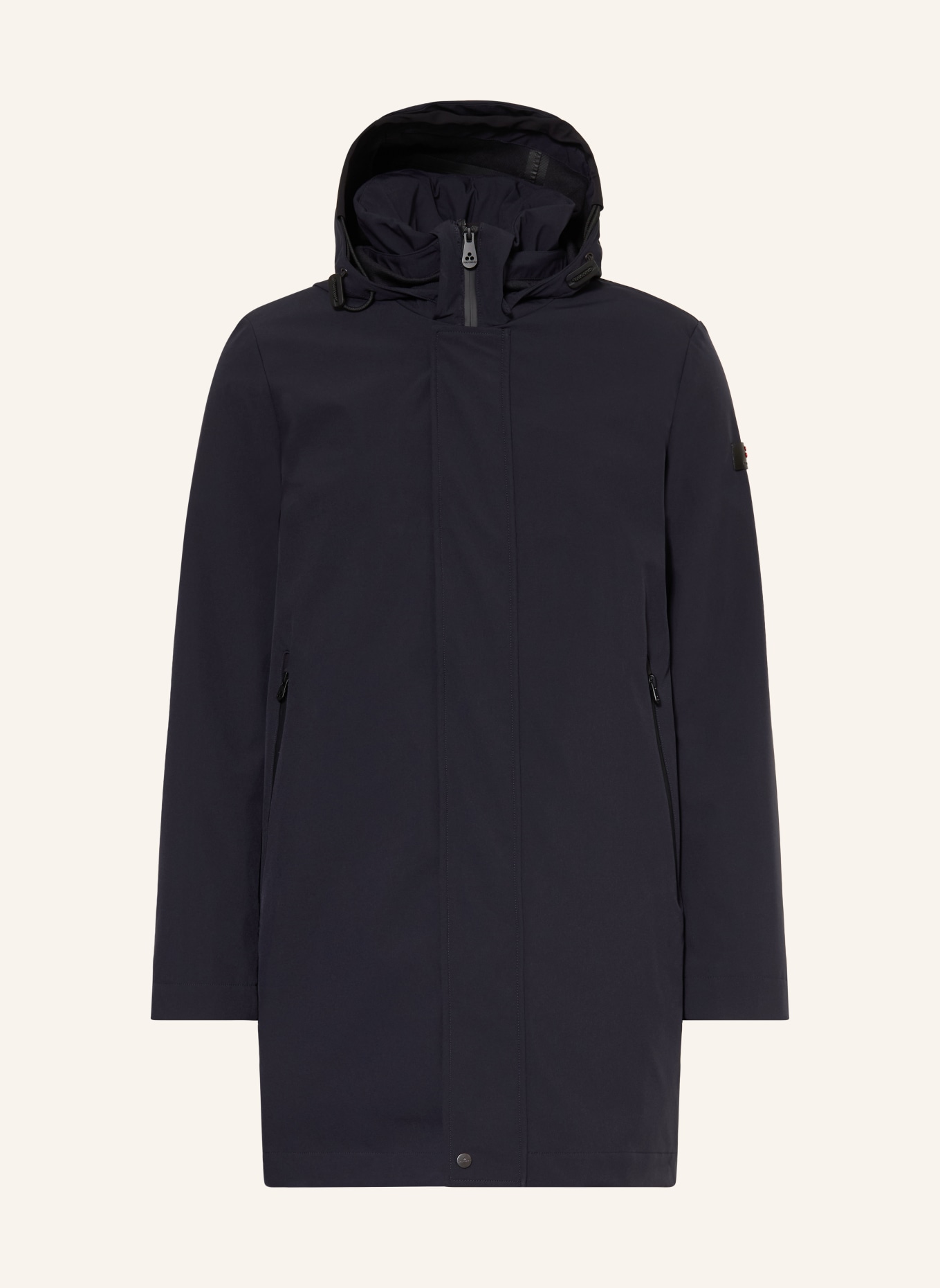 PEUTEREY ALBALI-Parka met afneembare capuchon: DONKERBLAUW