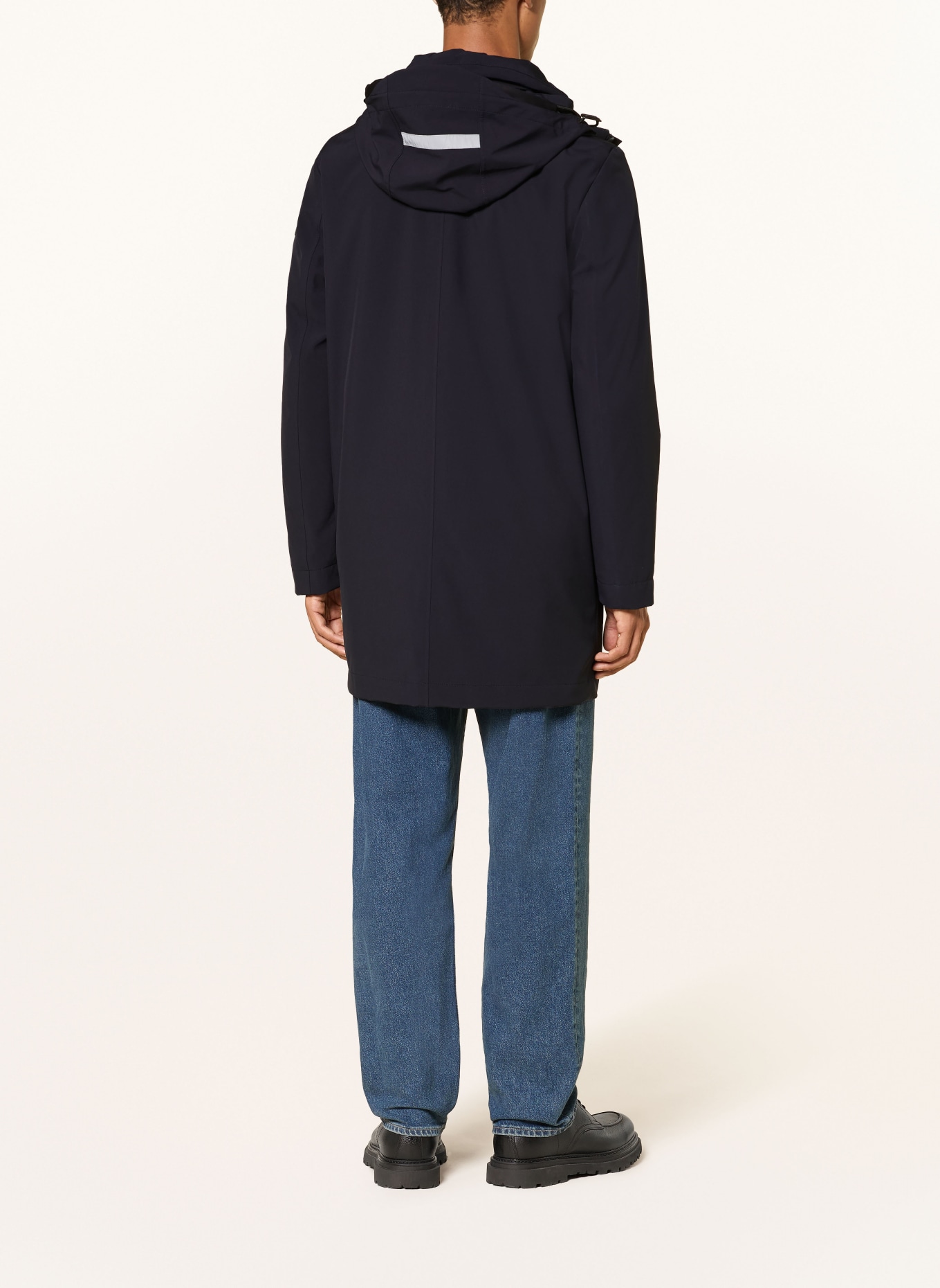 PEUTEREY ALBALI-Parka met afneembare capuchon: DONKERBLAUW