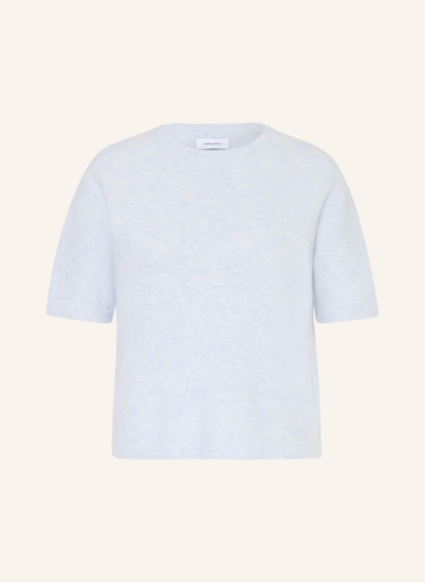 darling harbour Strickshirt mit Alpaka: LIGHT BLUE