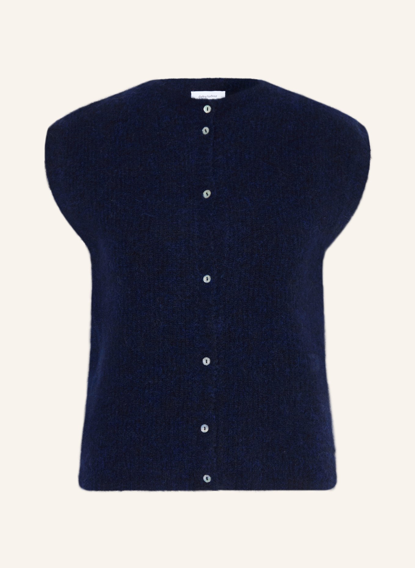 darling harbour Strickweste mit Alpaka: NAVY