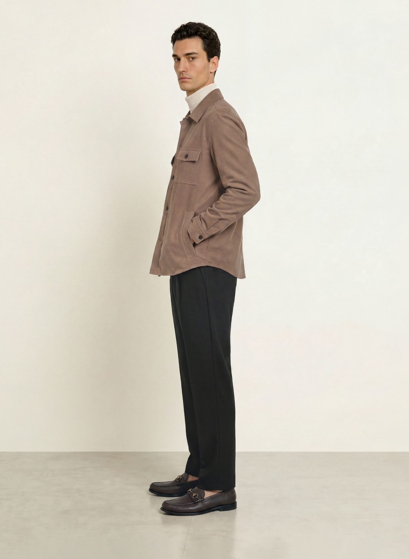 CINQUE CILAZO Relaxed Fit Trousers: BLACK