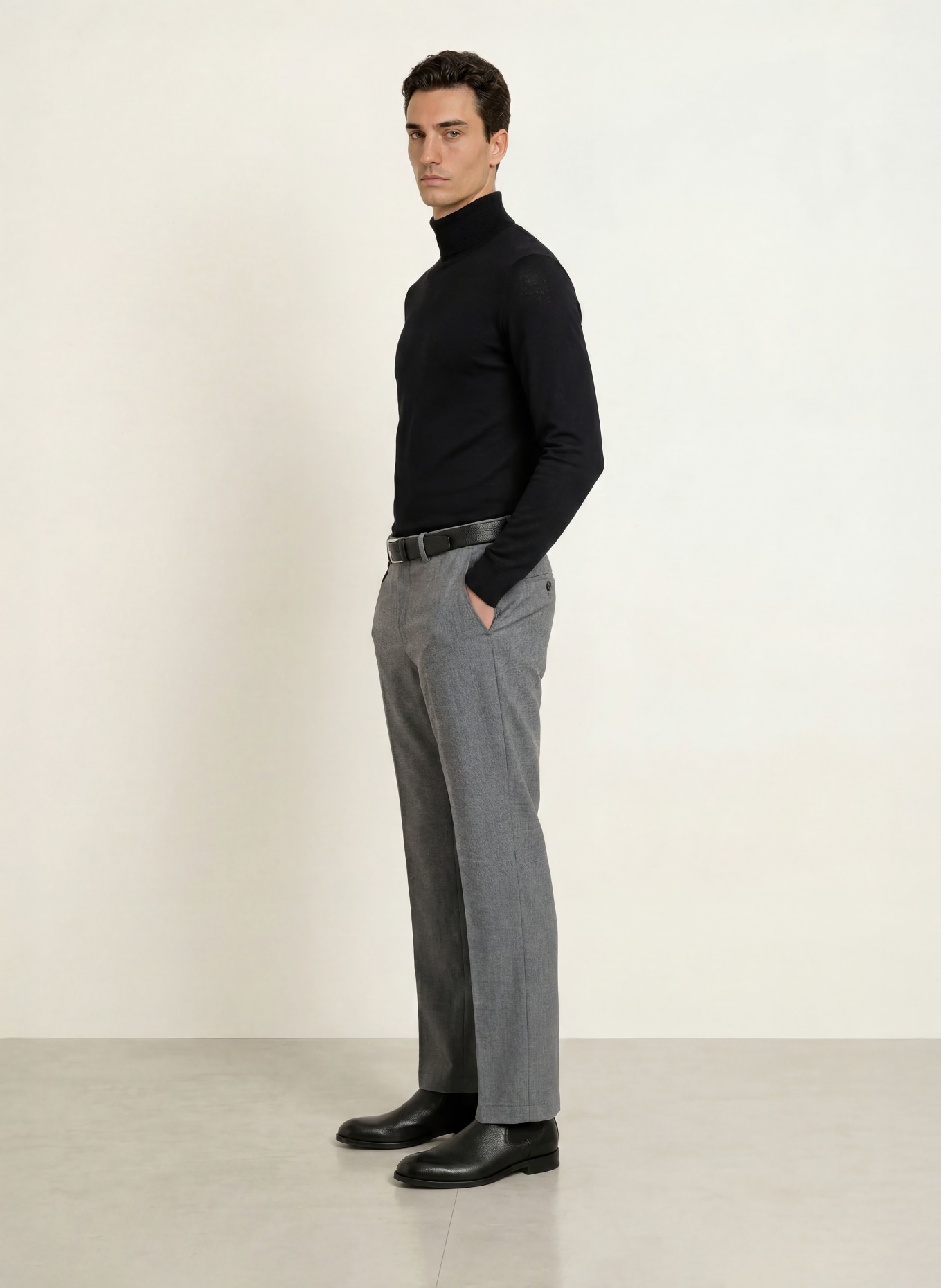 CINQUE CILAZO Relaxed Fit Trousers: GRAY