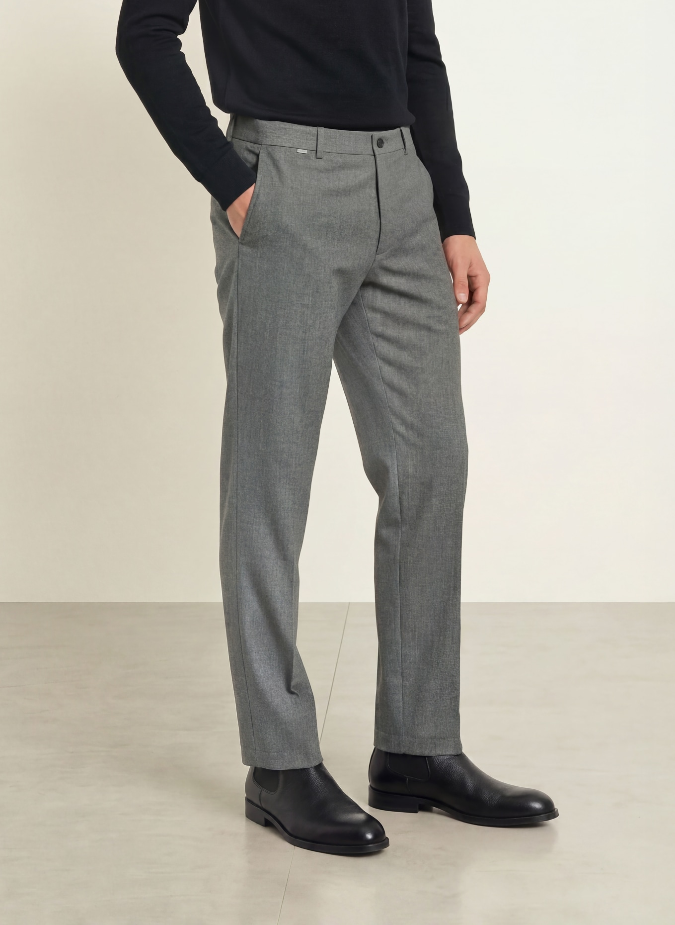 CINQUE CILAZO Relaxed Fit Trousers: GRAY