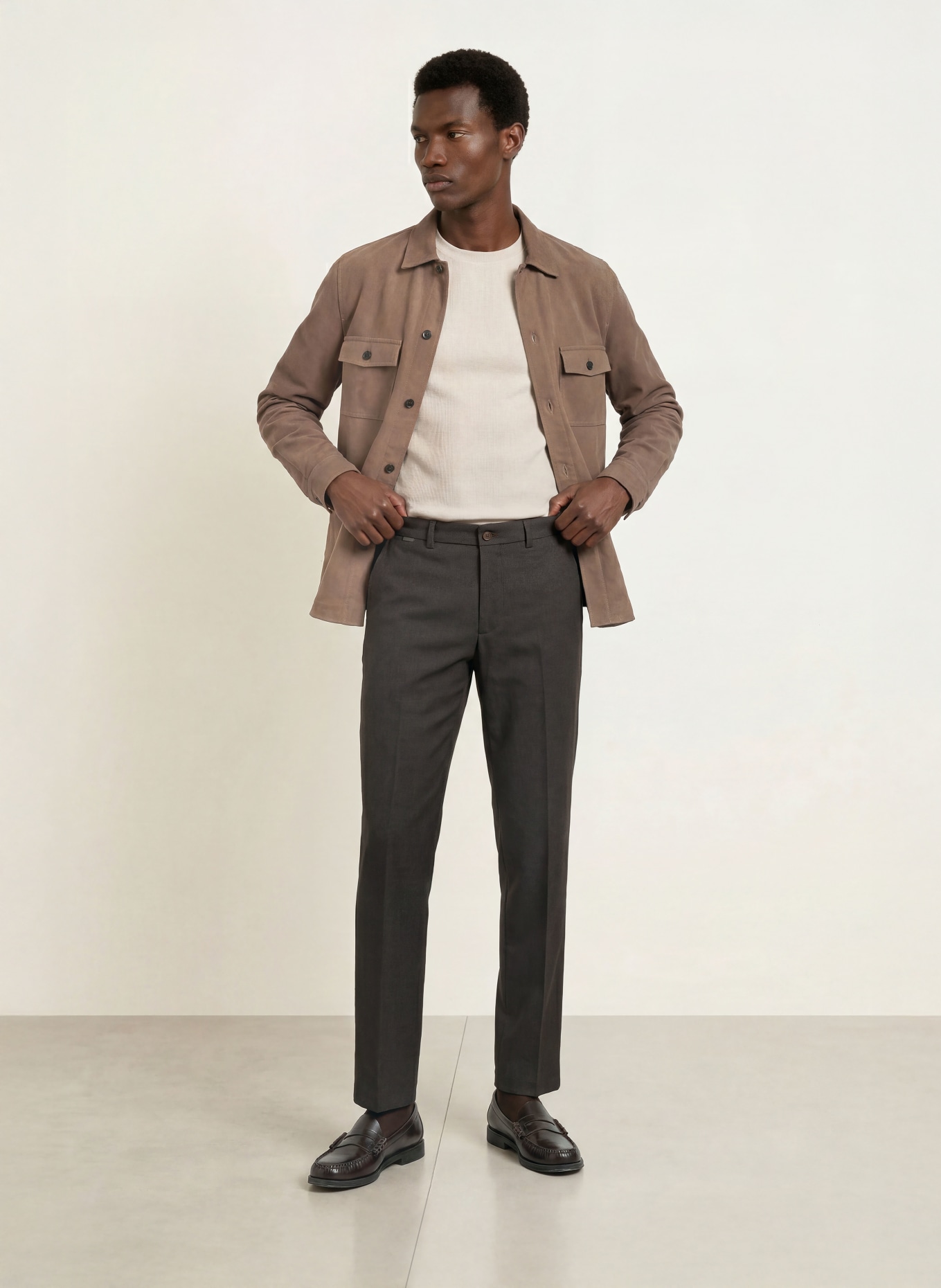 CINQUE Hose CILAZO Relaxed Fit: DUNKELBRAUN