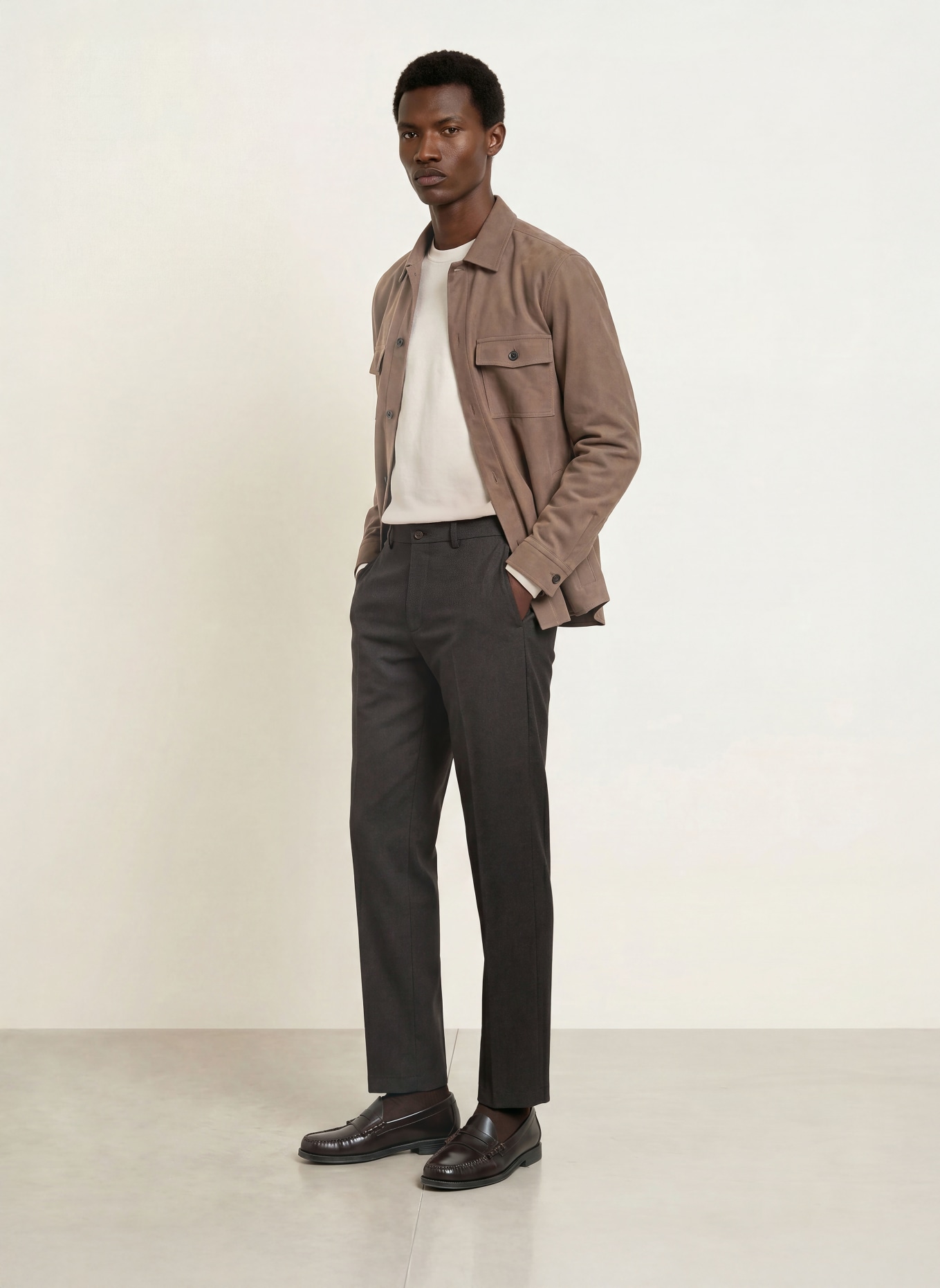 CINQUE Hose CILAZO Relaxed Fit: DUNKELBRAUN
