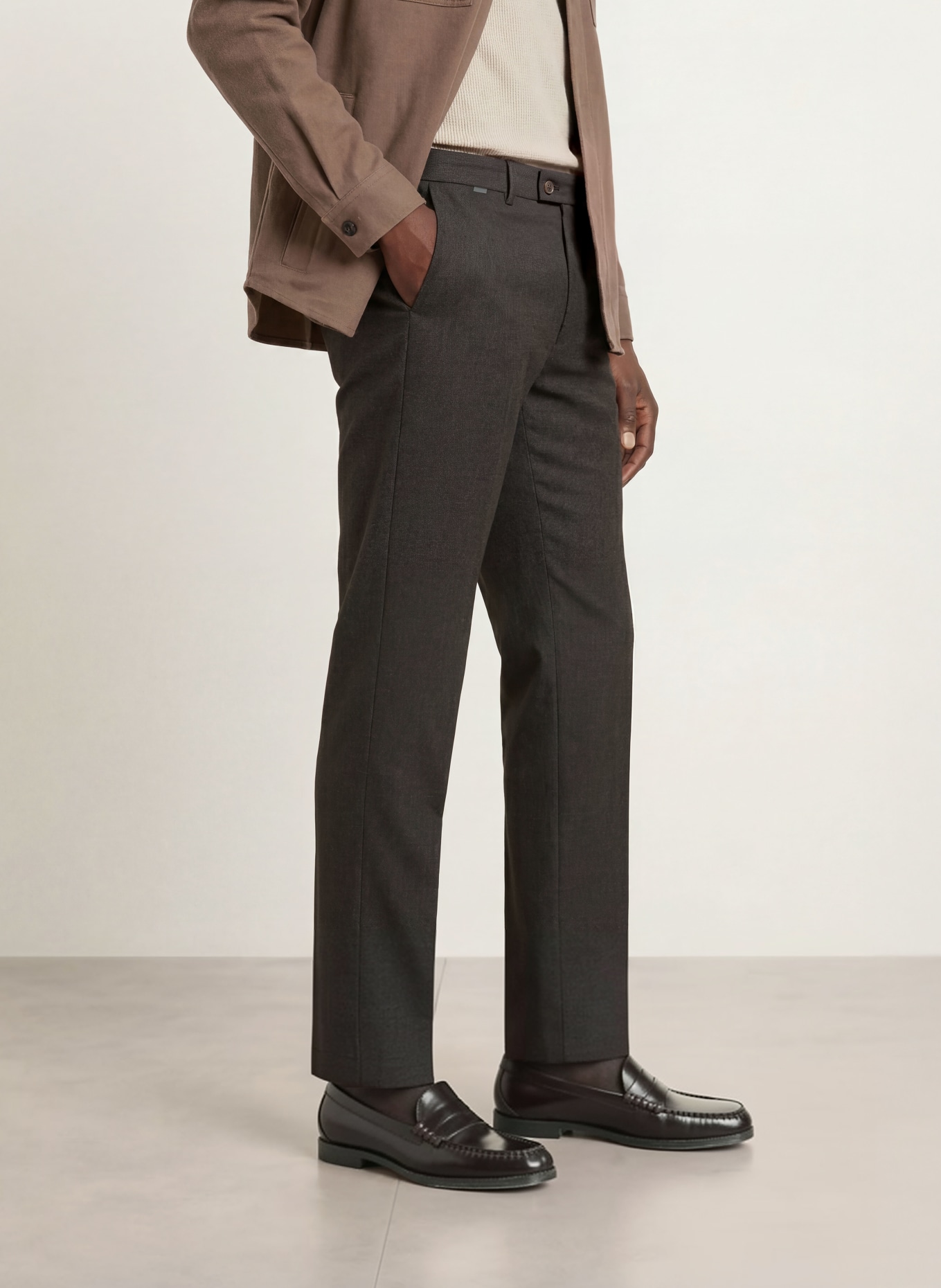 CINQUE Hose CILAZO Relaxed Fit: DUNKELBRAUN
