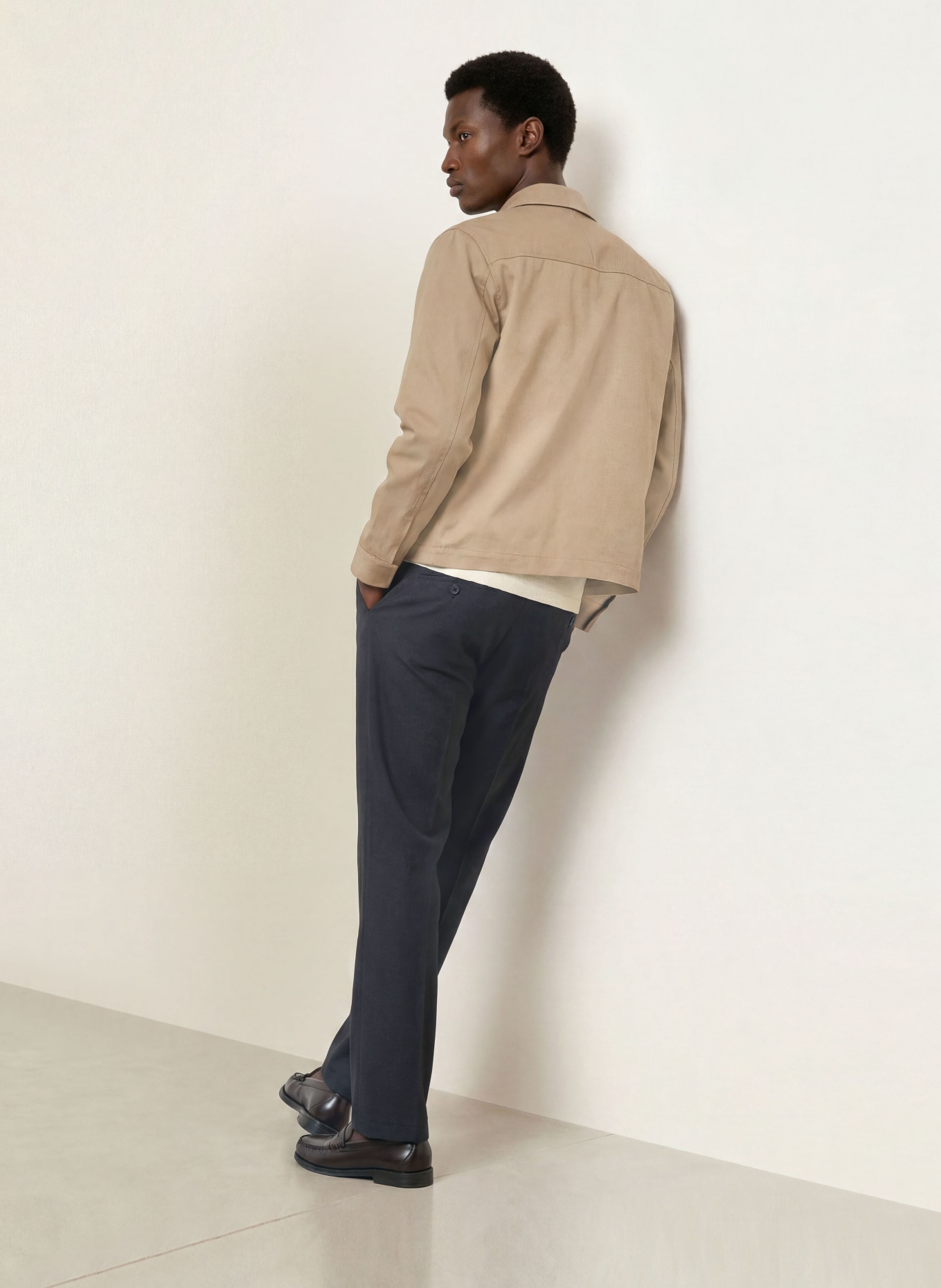 CINQUE CILAZO Relaxed Fit Trousers: DARK BLUE