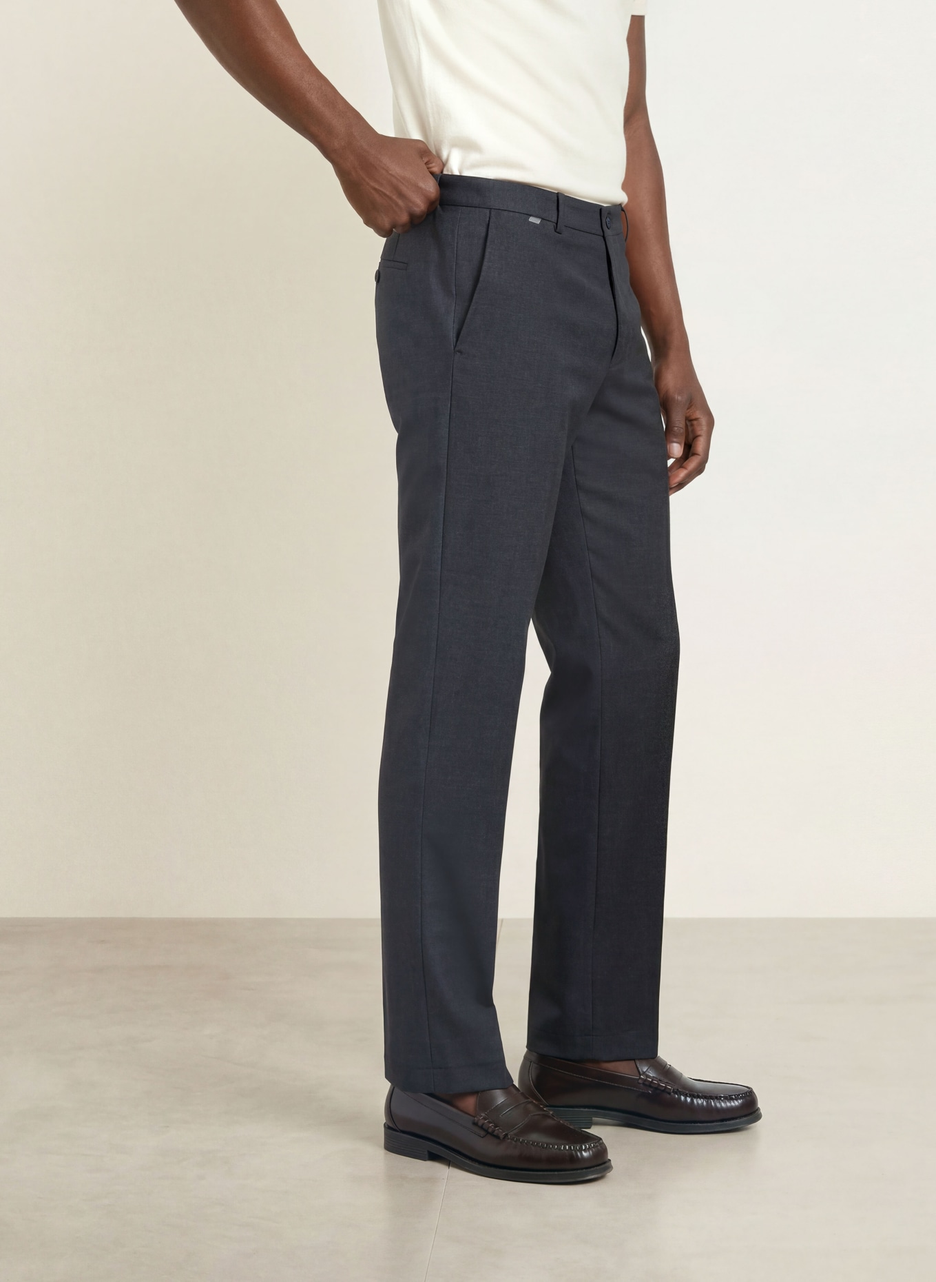 CINQUE CILAZO Relaxed Fit Trousers: DARK BLUE