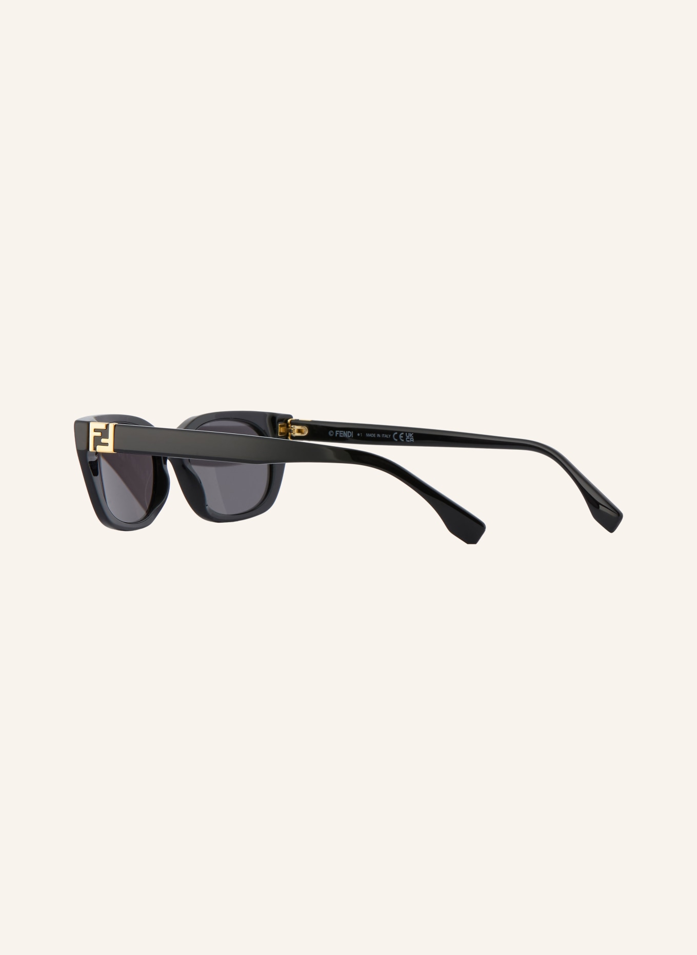 FENDI Sunglasses FN001006: BLACK/DARK GRAY