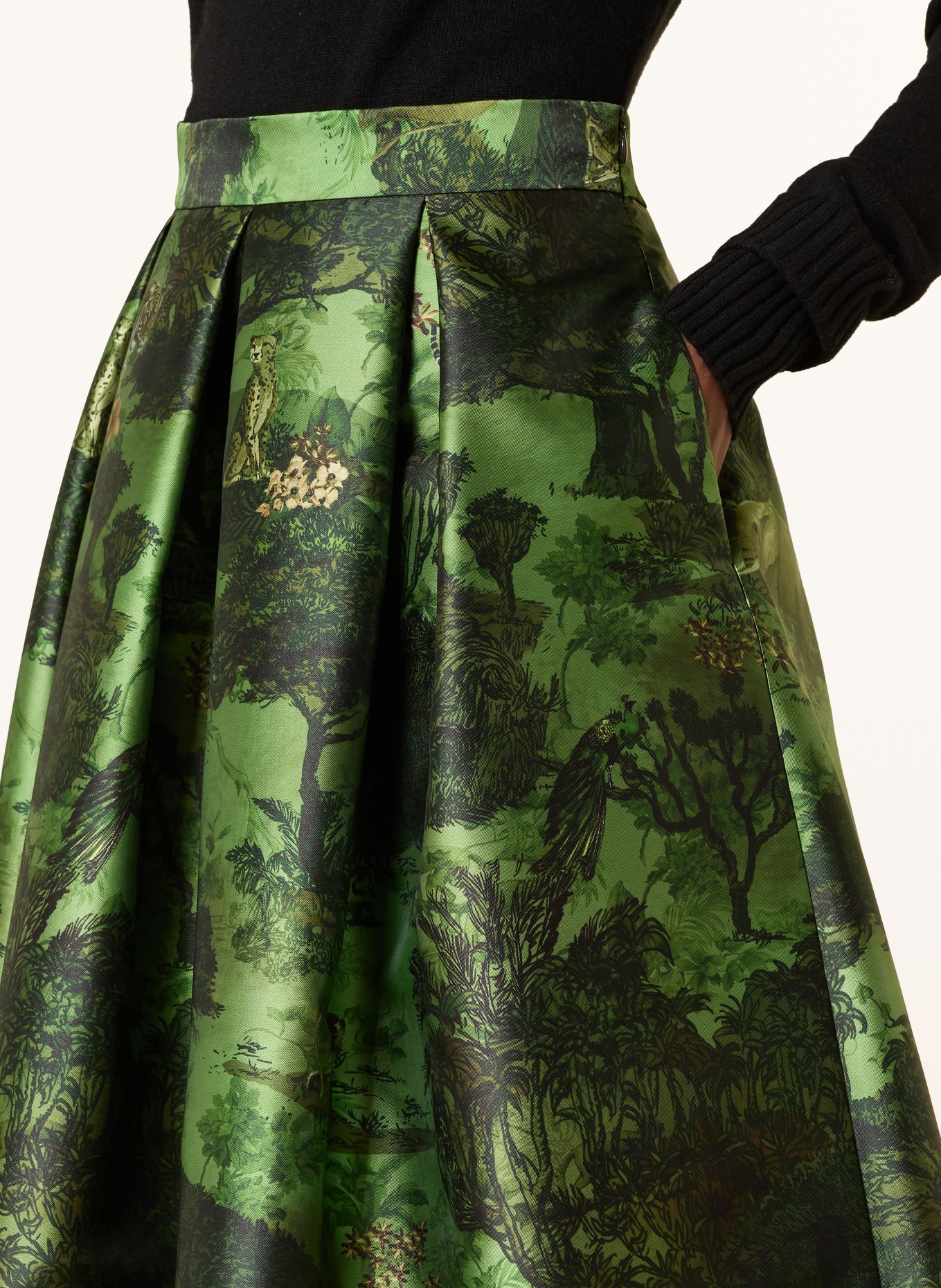 LUNATICA MILANO Rok: GROEN / BEIGE / DONKERGROEN
