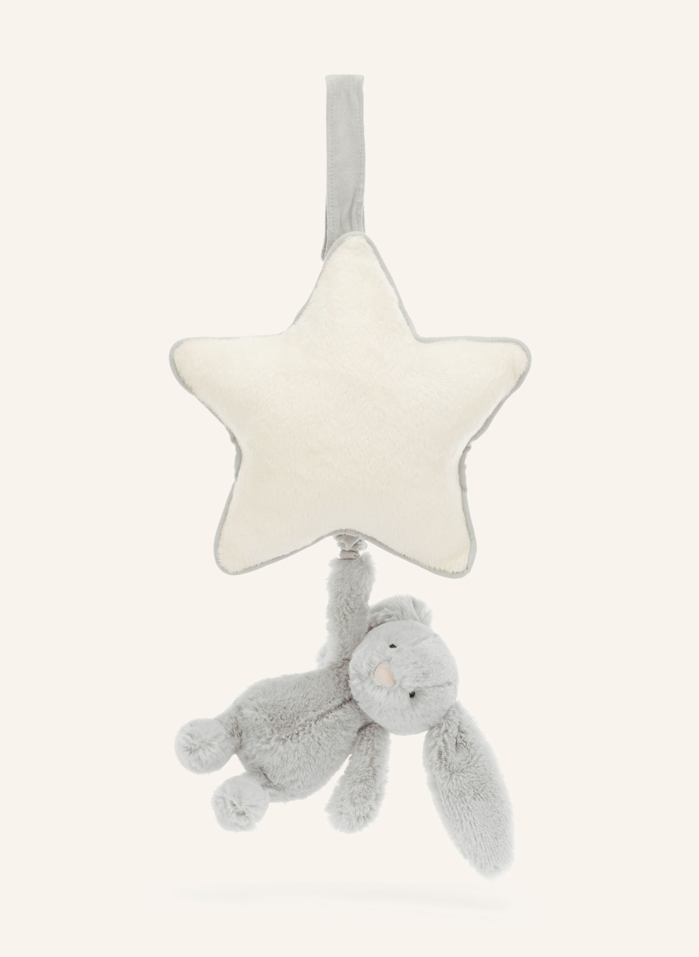 Jellycat Spilleur BASHFUL SILVER BUNNY: LYSEBRUN / HVID