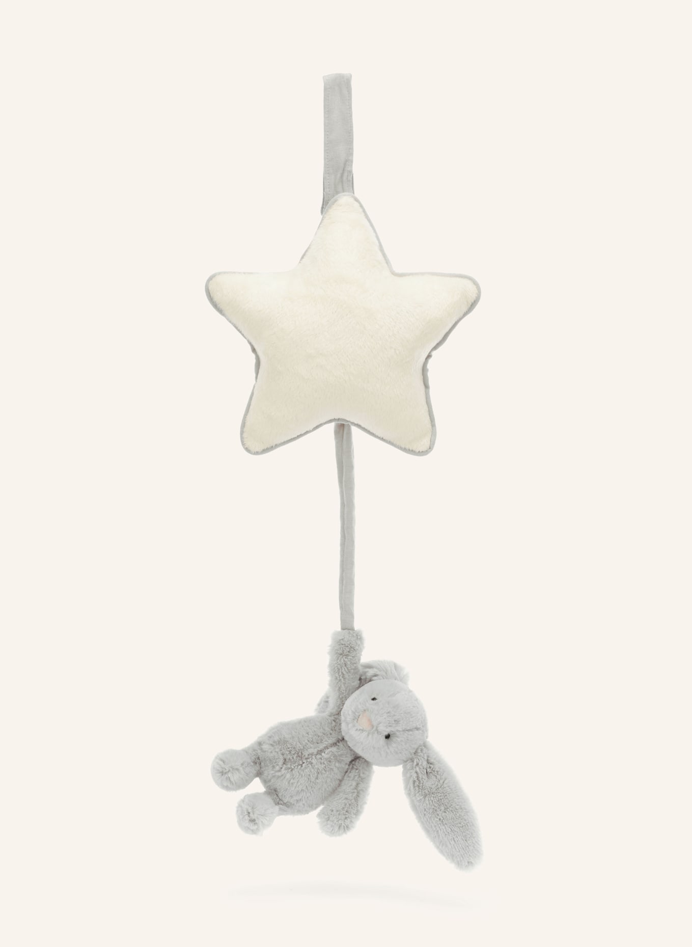 Jellycat Spilleur BASHFUL SILVER BUNNY: LYSEBRUN / HVID
