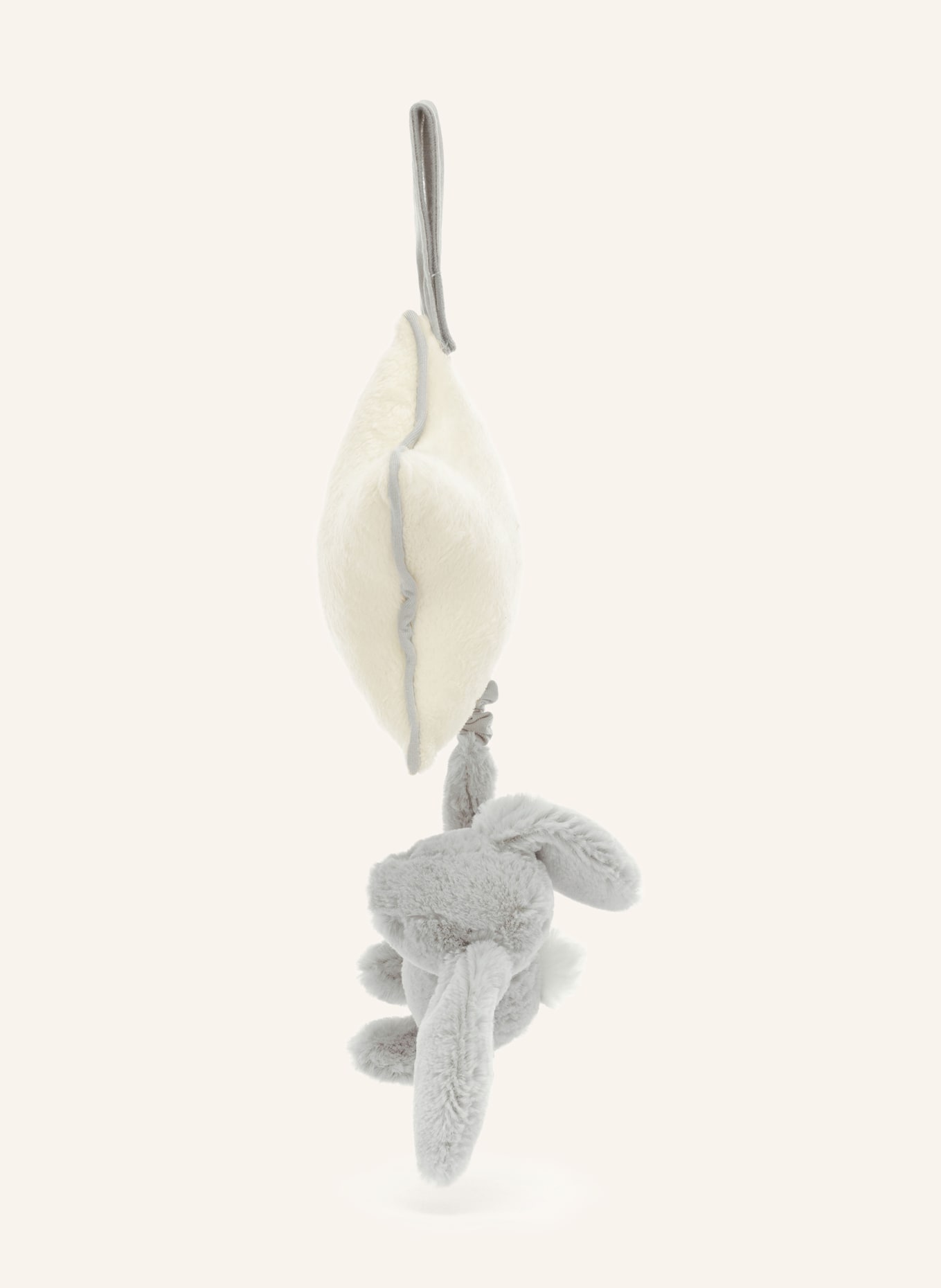 Jellycat Spilleur BASHFUL SILVER BUNNY: LYSEBRUN / HVID