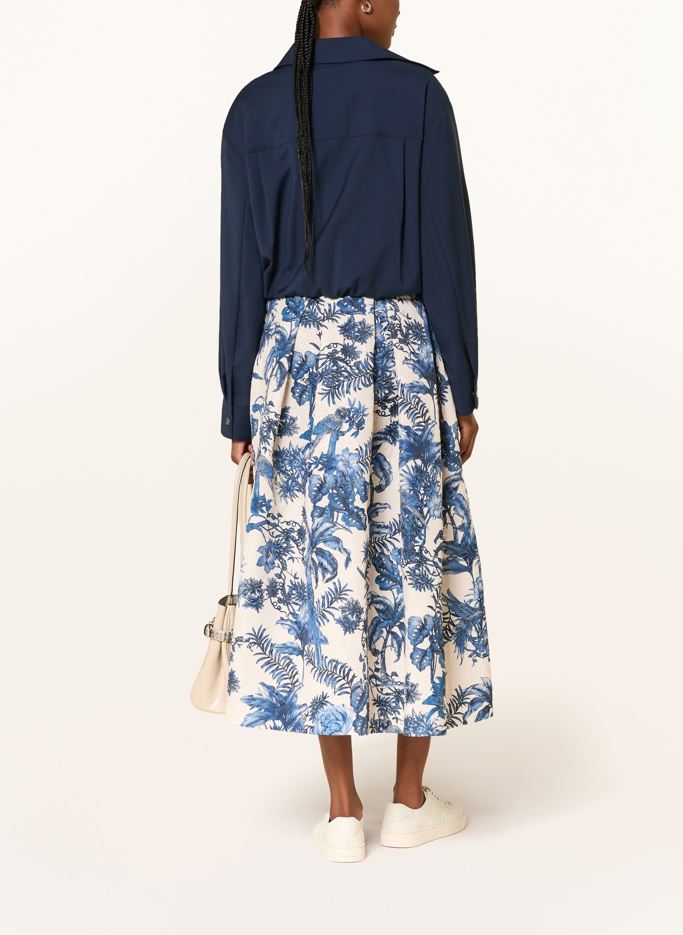 LUNATICA MILANO Jacquardrok: DONKERBLAUW / LICHTBLAUW / WIT