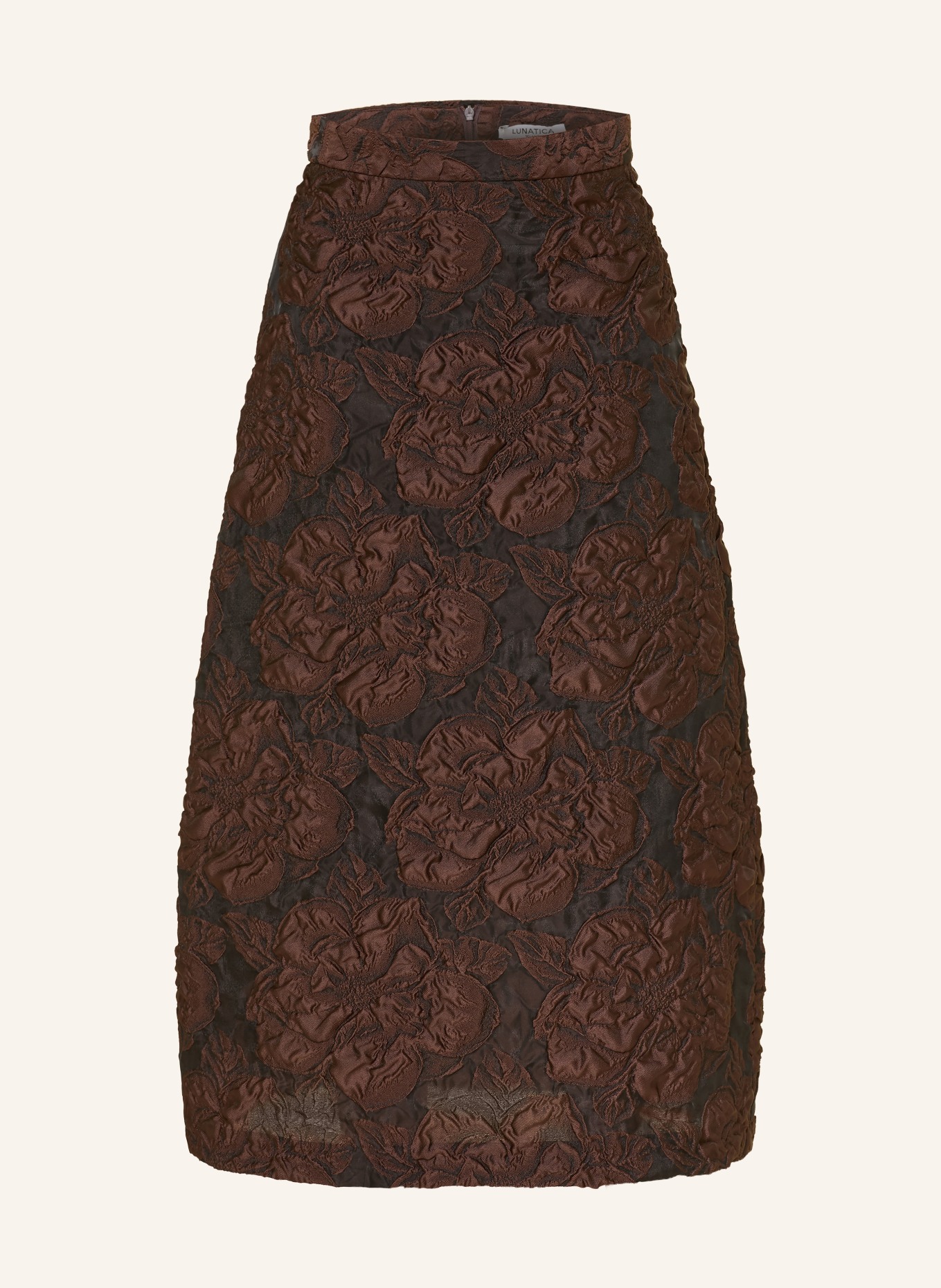 LUNATICA MILANO Jupe: MARRON FONCÉ / NOIR