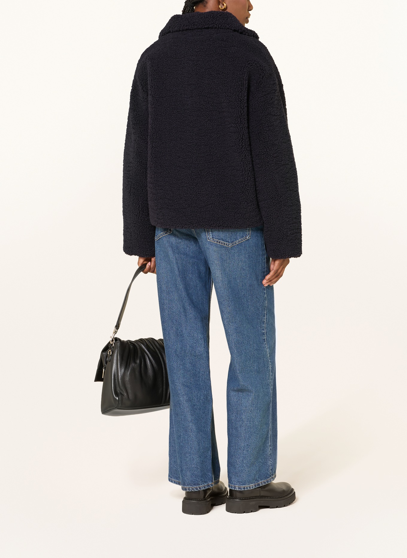 BETTA CORRADI Kunstfell-Jacke: DUNKELBLAU